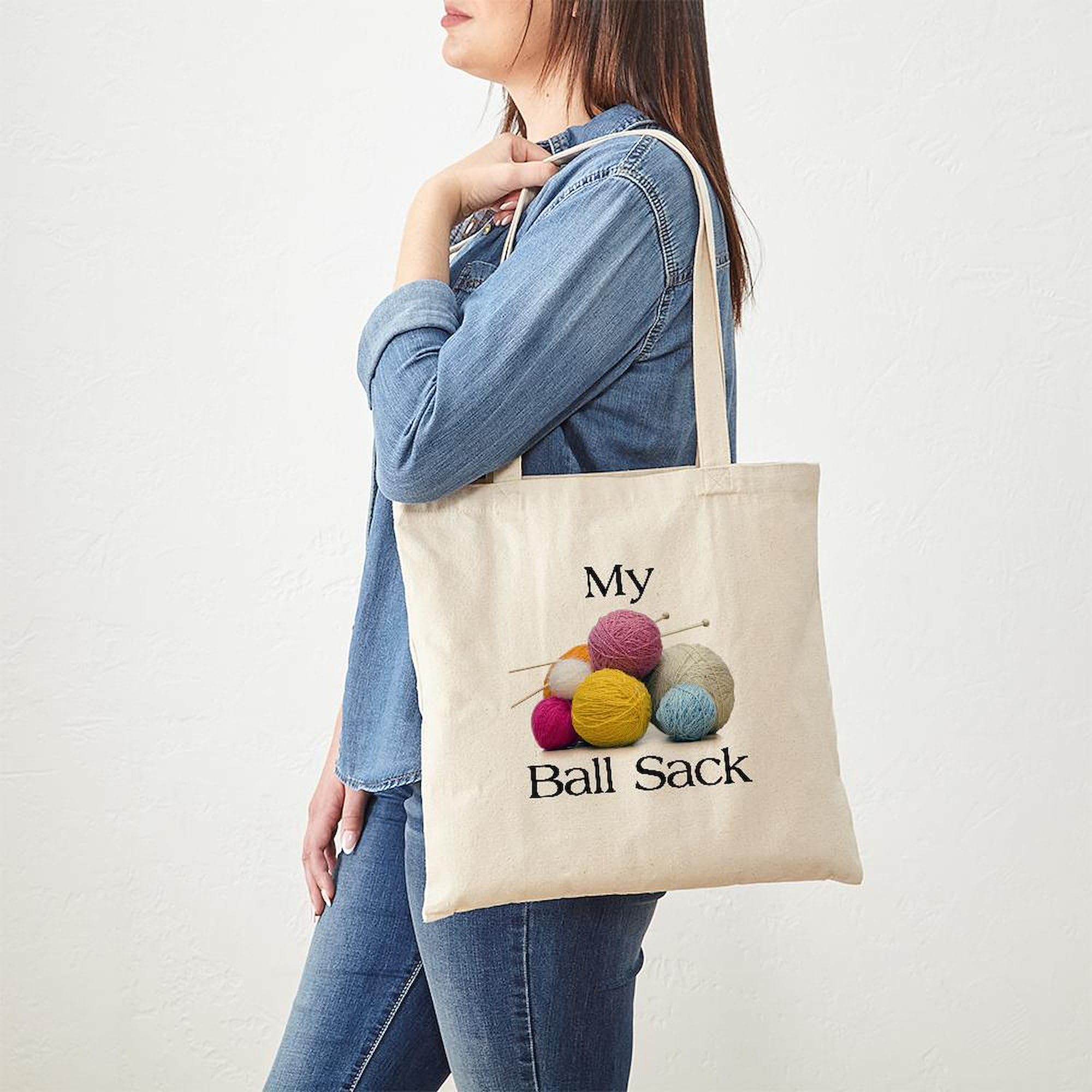 Cafepress Knitting Gifts Tote Bag Natural Canvas Tote Bag, Reusable Shopping Bag