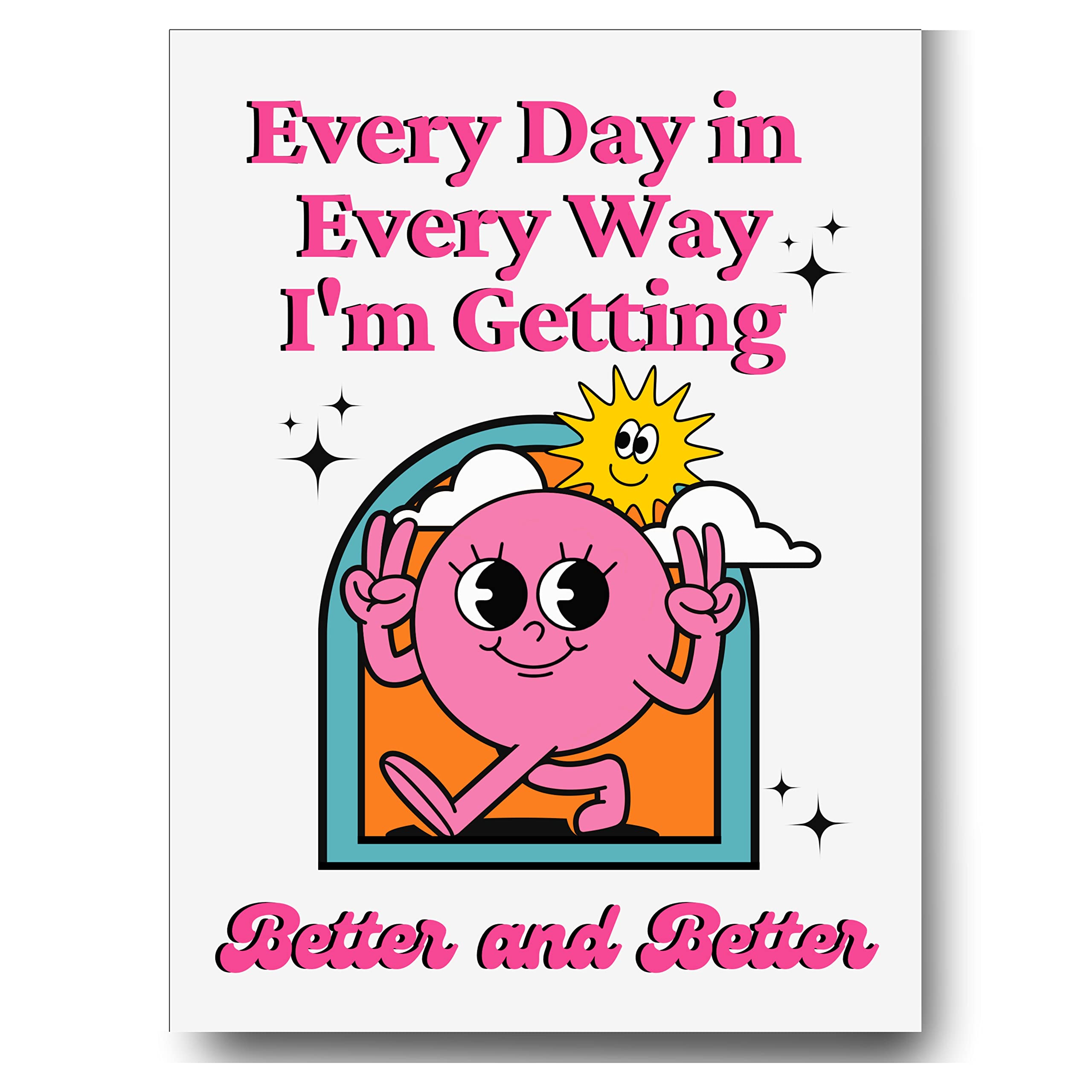 Lava Land Retro Poster Wall Art Print, Cute Funny Motivational Inspirational Retro Positive Affirmation Quote Wall Art For Teens