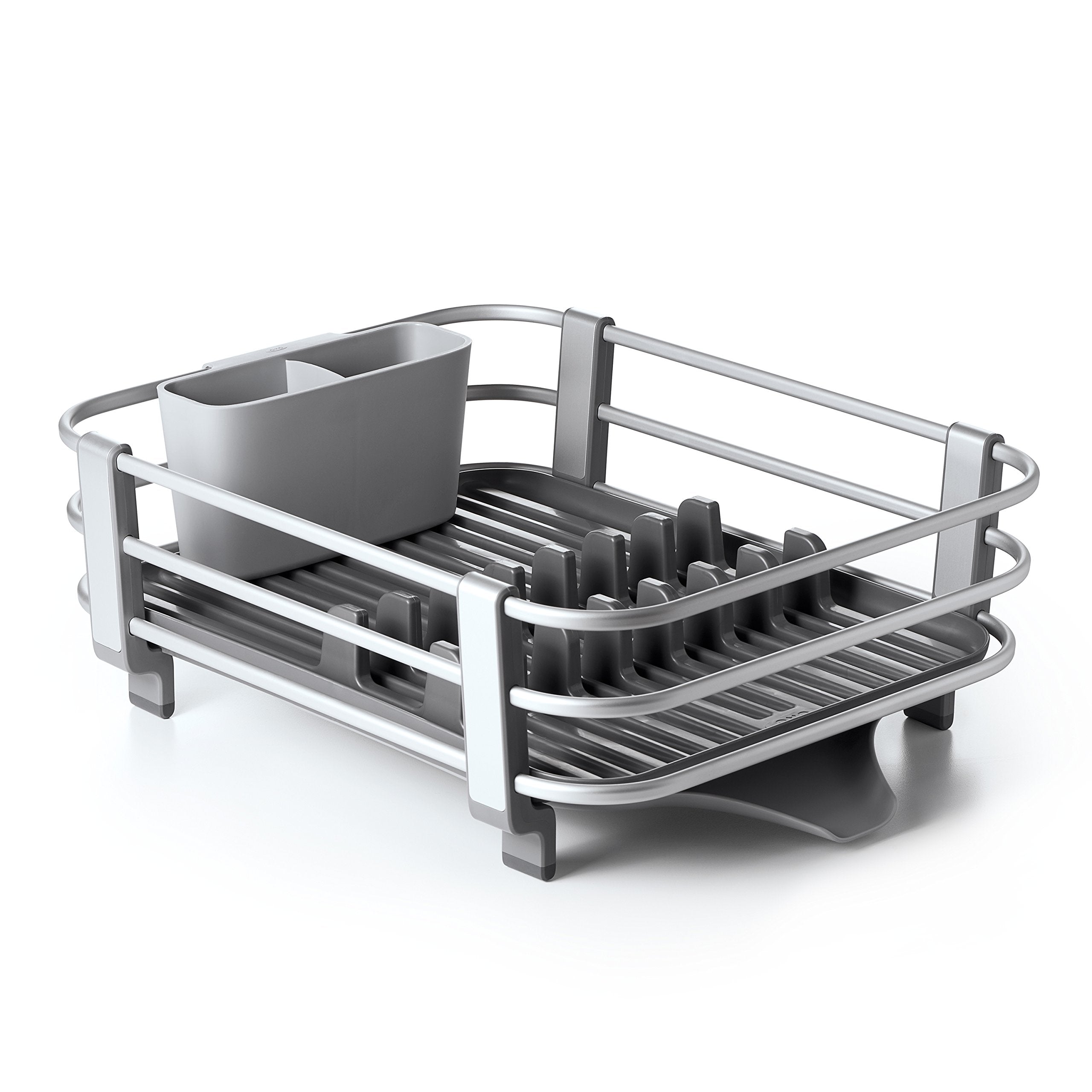 Oxo Good Grips Aluminum Dish Rack, Gray