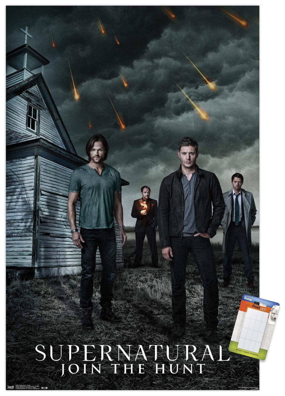 Trends International Supernatural-Church Wall, 22.375'' X 34'', Premium Poster & Mount Bundle