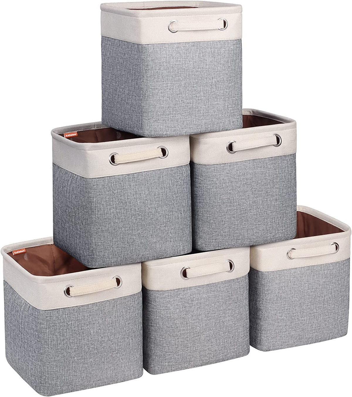 Kntiwiwo Cube Storage Bins 10.5    X 10.5 X 11    Cloth Baskets For Storage With Handles For Shelf, Closet, Nursery, Office Orga
