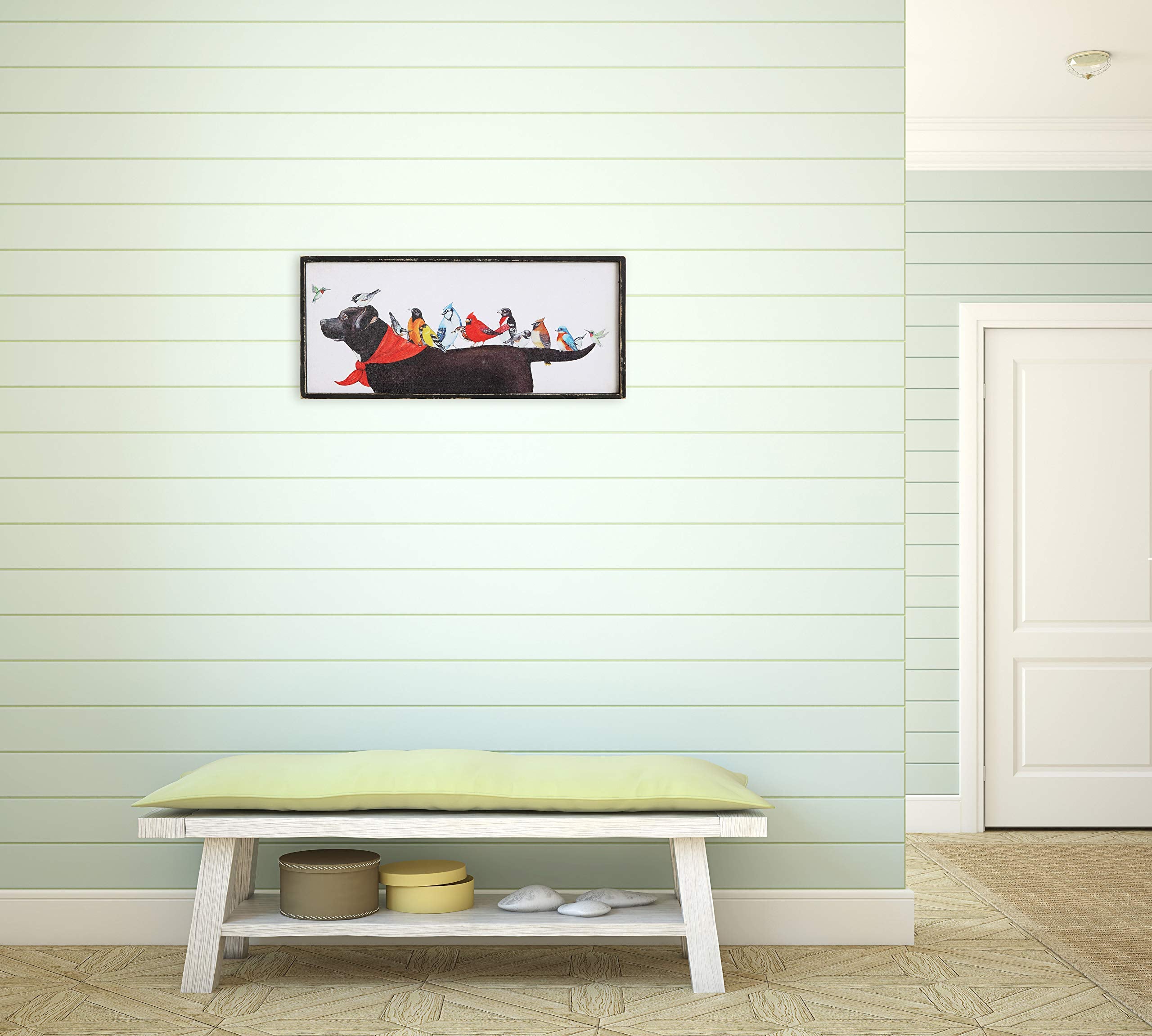 Birds & Dog Framed Wall D?cor