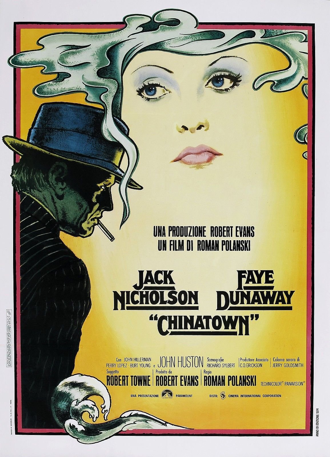 Chinatown (1974) Movie Poster 24''X36'' This Poster Is Certified With Sequential Holographic Sticker For Authenticity
