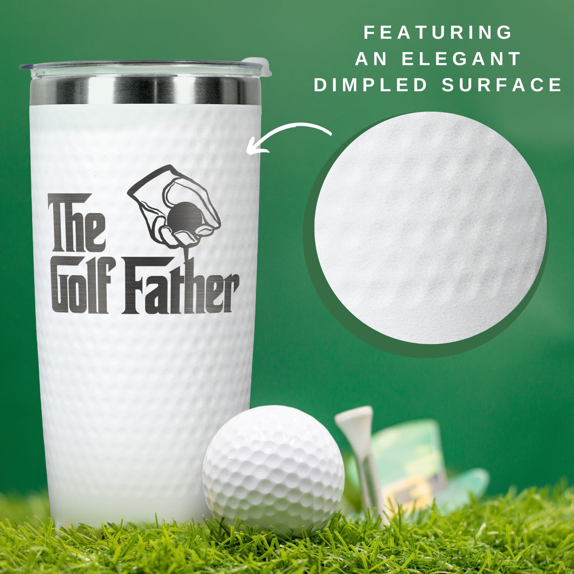 HUNIGIFT Gifts for Dad - Golf Gifts for Dad - New Dads Christmas Gift from Daughter, Son, Kids - Golfing Gift for Men, Golfers -