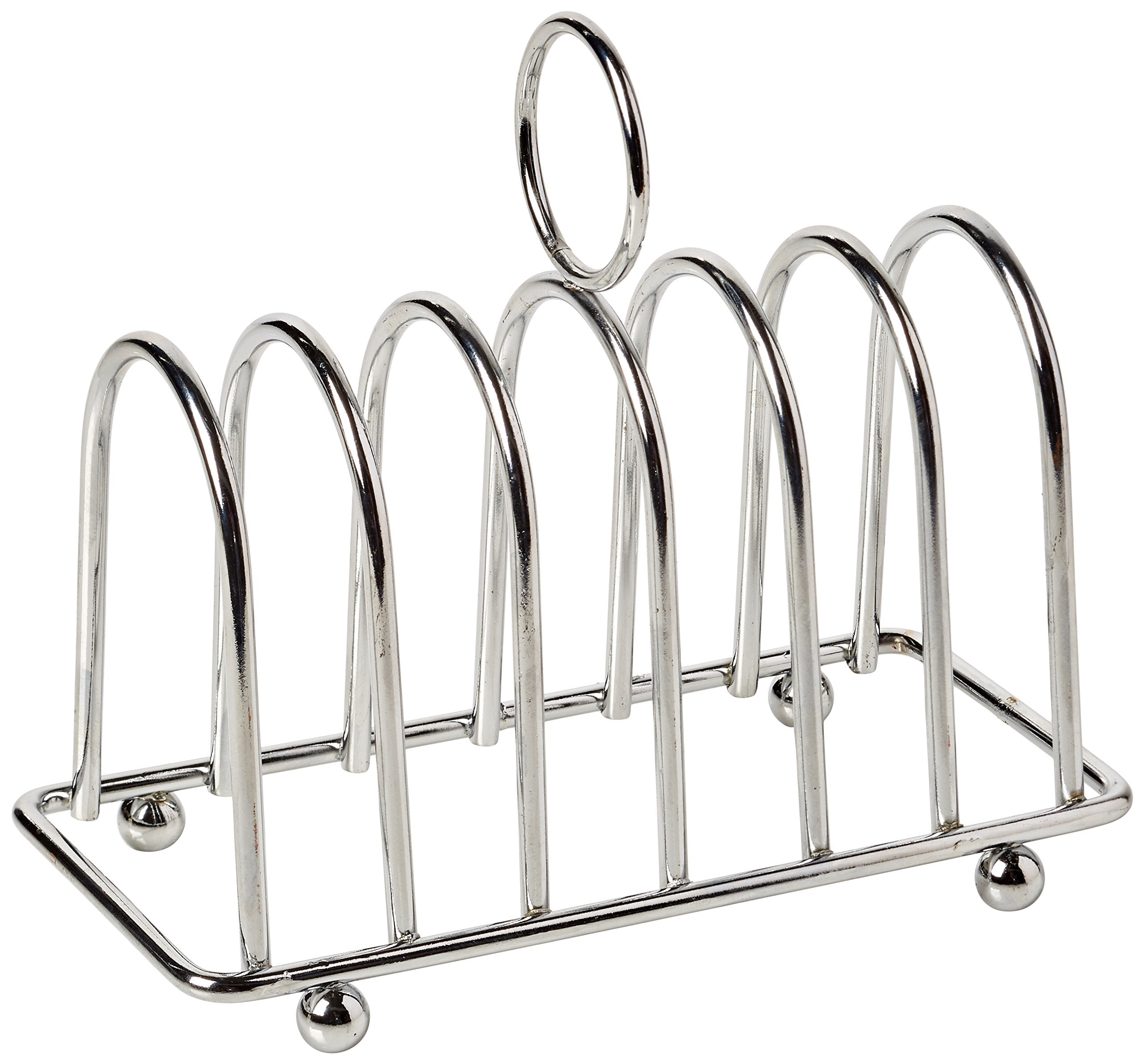 Apollo The Housewares Brand Chrome Toast Rack, 6 Slice, Size: 13X14X7Cm, Chrome