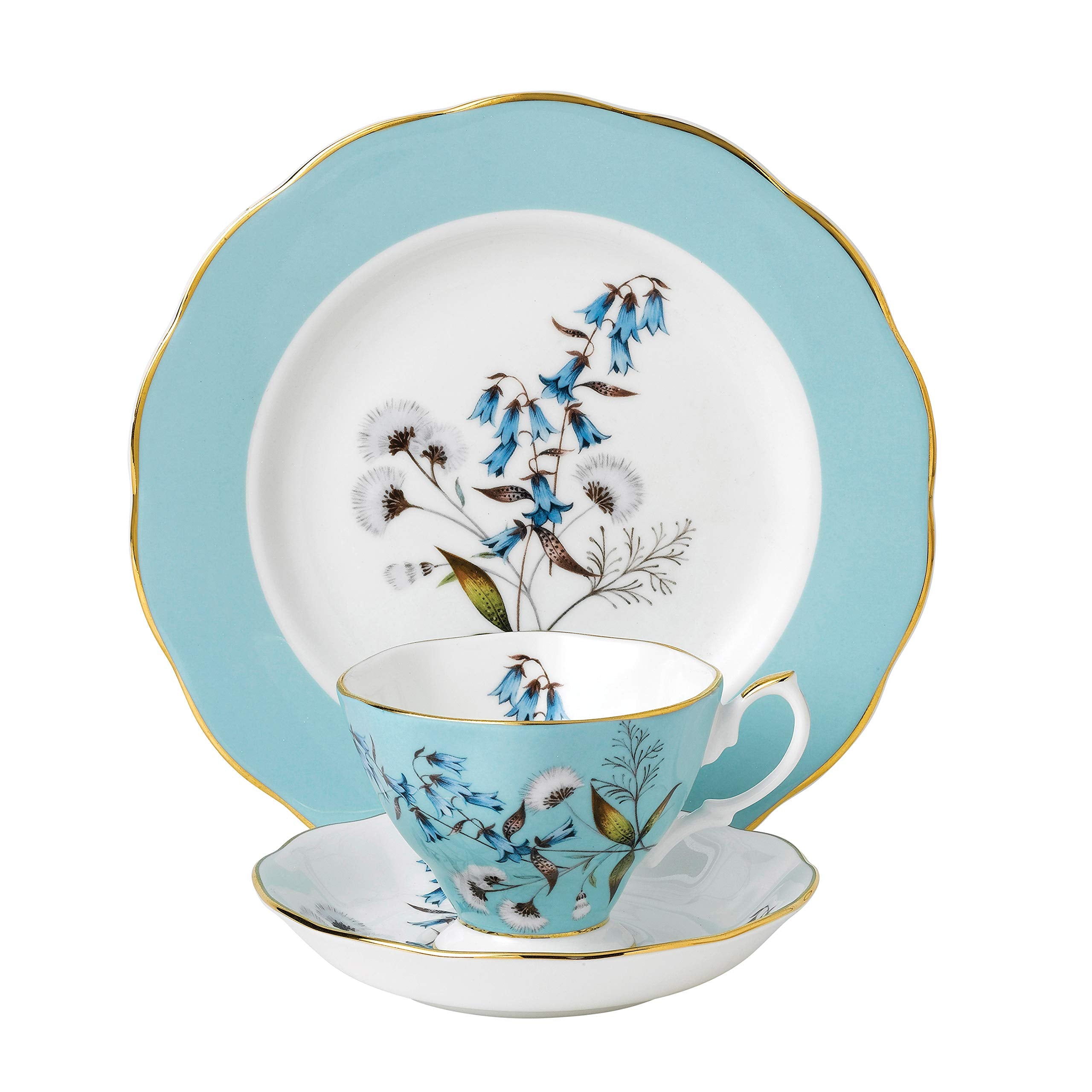 Royal Albert 100 Years 1950 3-Piece Set (Teacup, Saucer & Plate 8)