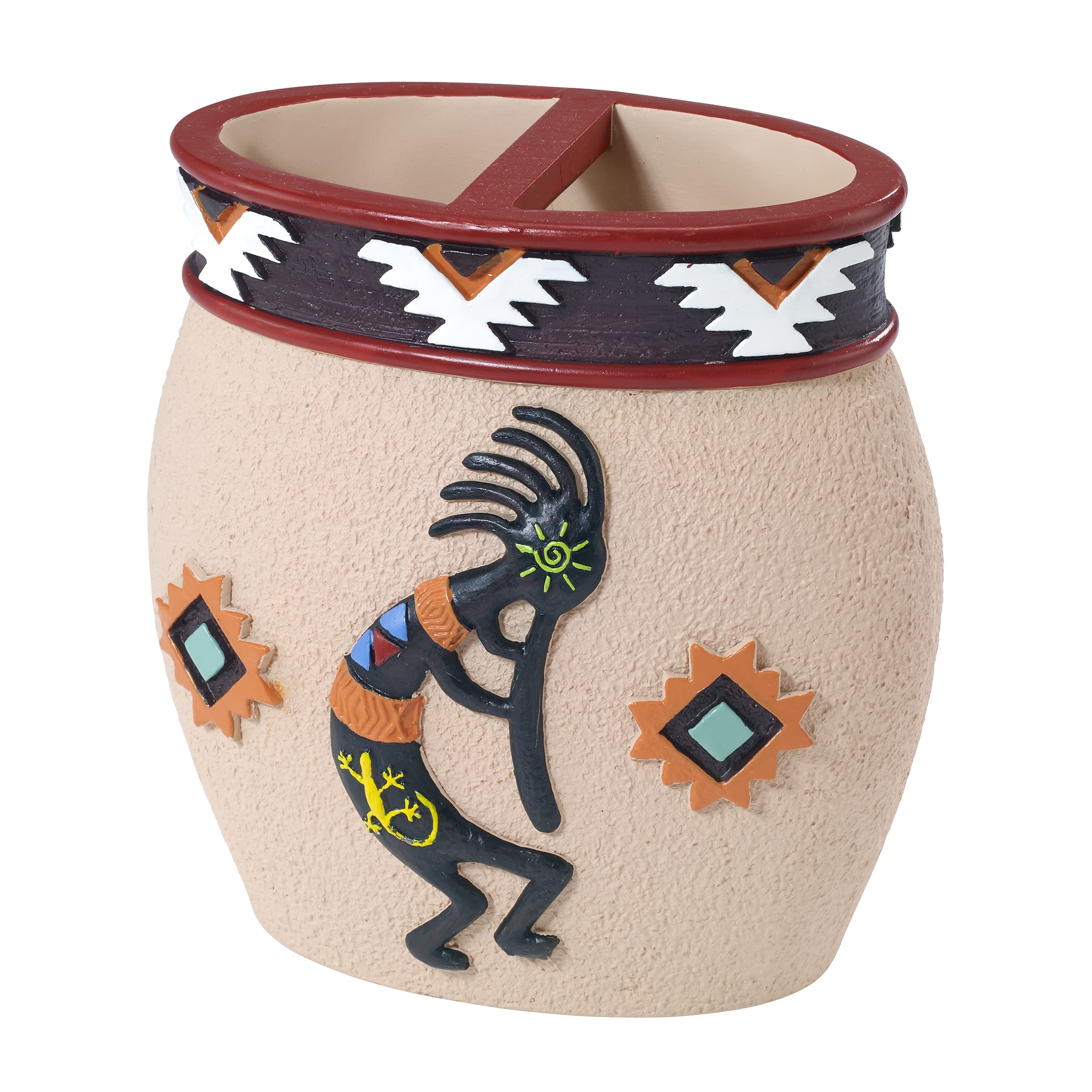 Avanti Linens - Toothbrush Holder, Guest Bathroom Essentials, Aztec Home Decor (Navajo Dance Collection)