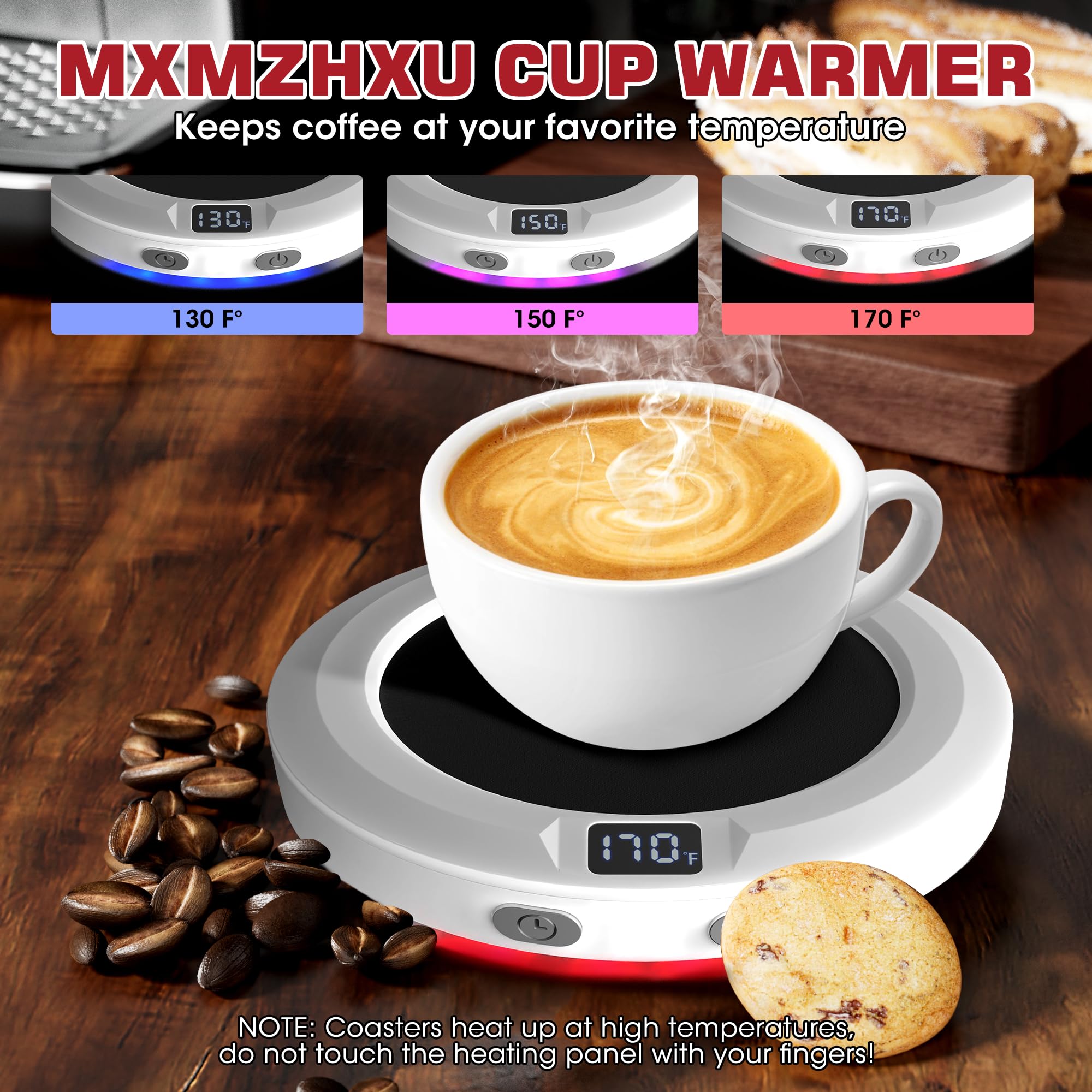Coffee Mug Warmer For Desk -Auto Shut Off, 3 Heat Settings, Keep Your Coffee Warm For Office Hours, Perfect Coffee Lovers Gift I