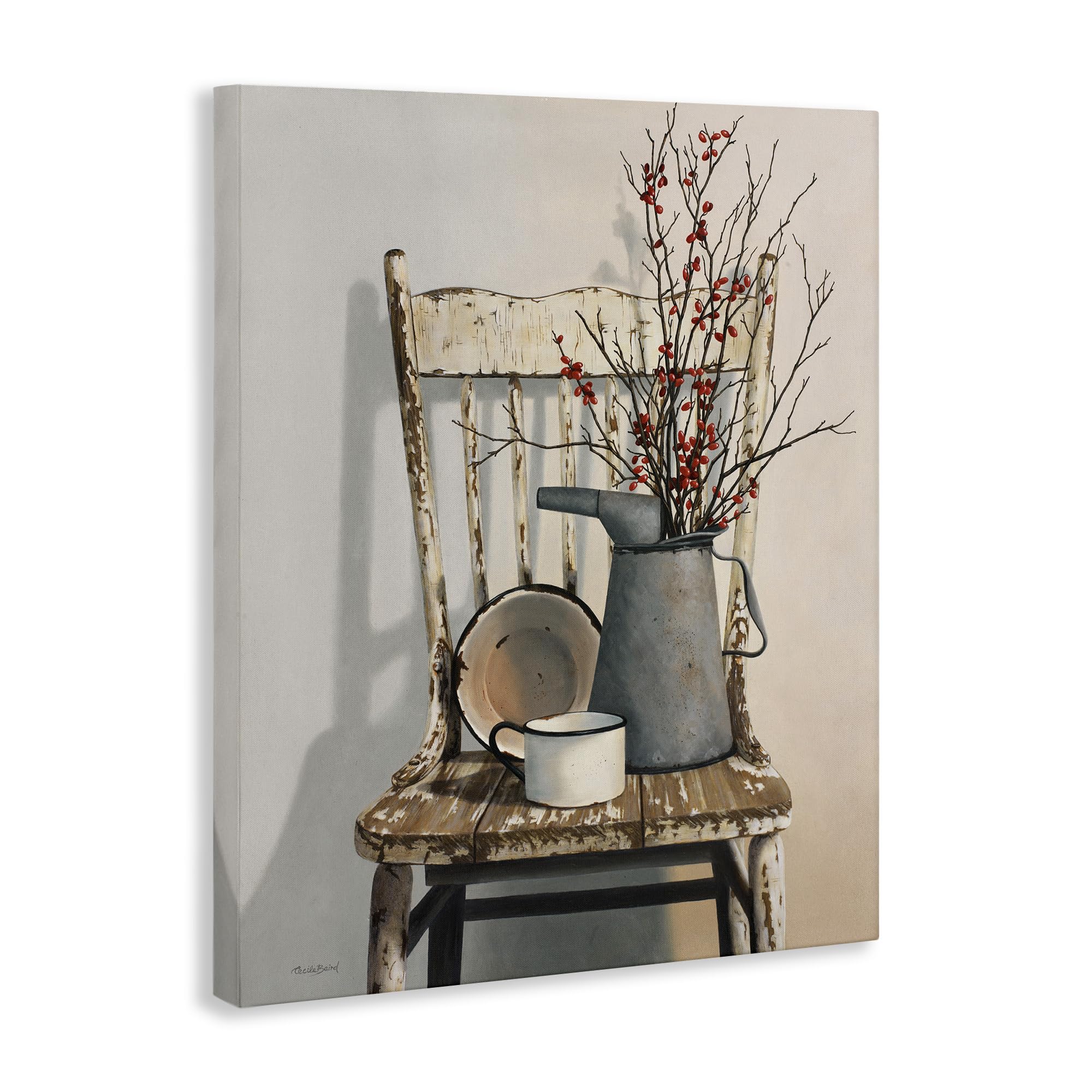 Stupell Industries Vintage Rustic Things Neutral Painting Canvas Wall Art Design By Artist Cecile Baird