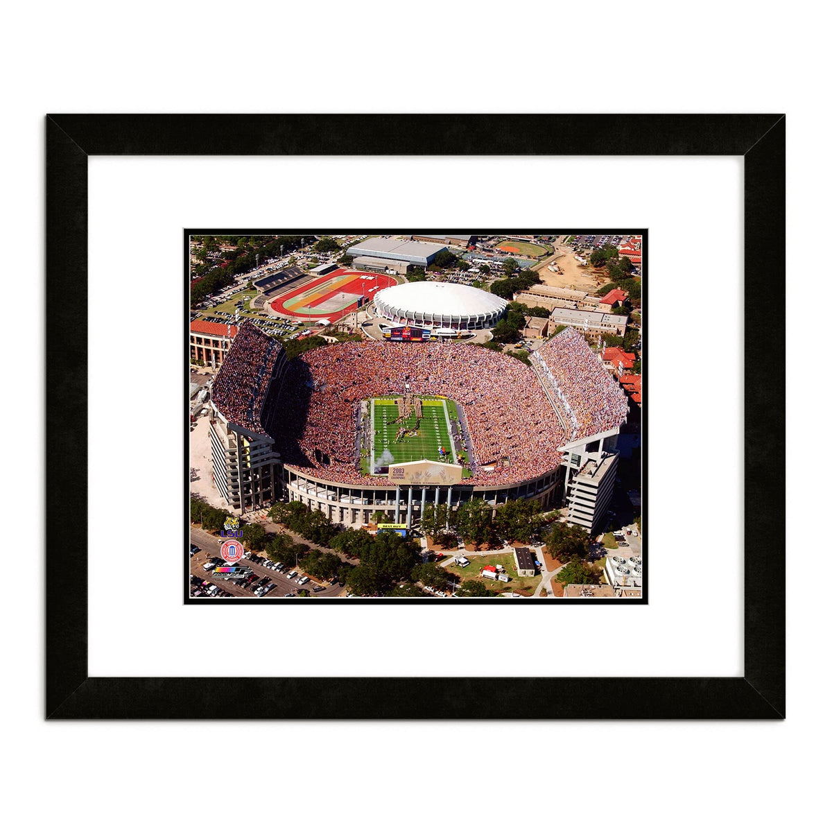 Tiger Stadium - Lsu Tigers 18 ''X22 '' Matted And Framed Photo (Finished Size)