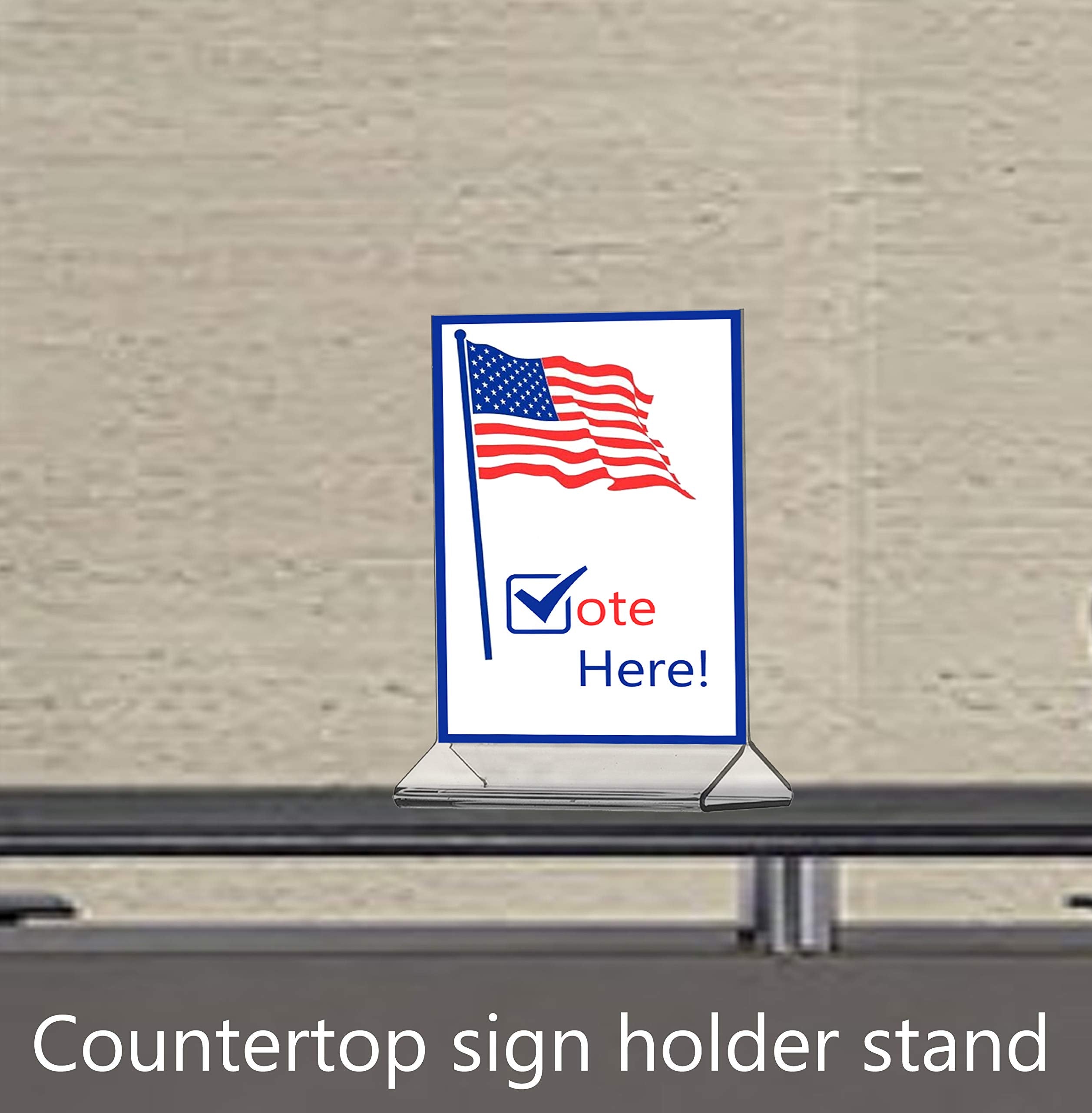 Acrylic Table Tent Menu/Card Holders - 4'' X 6''