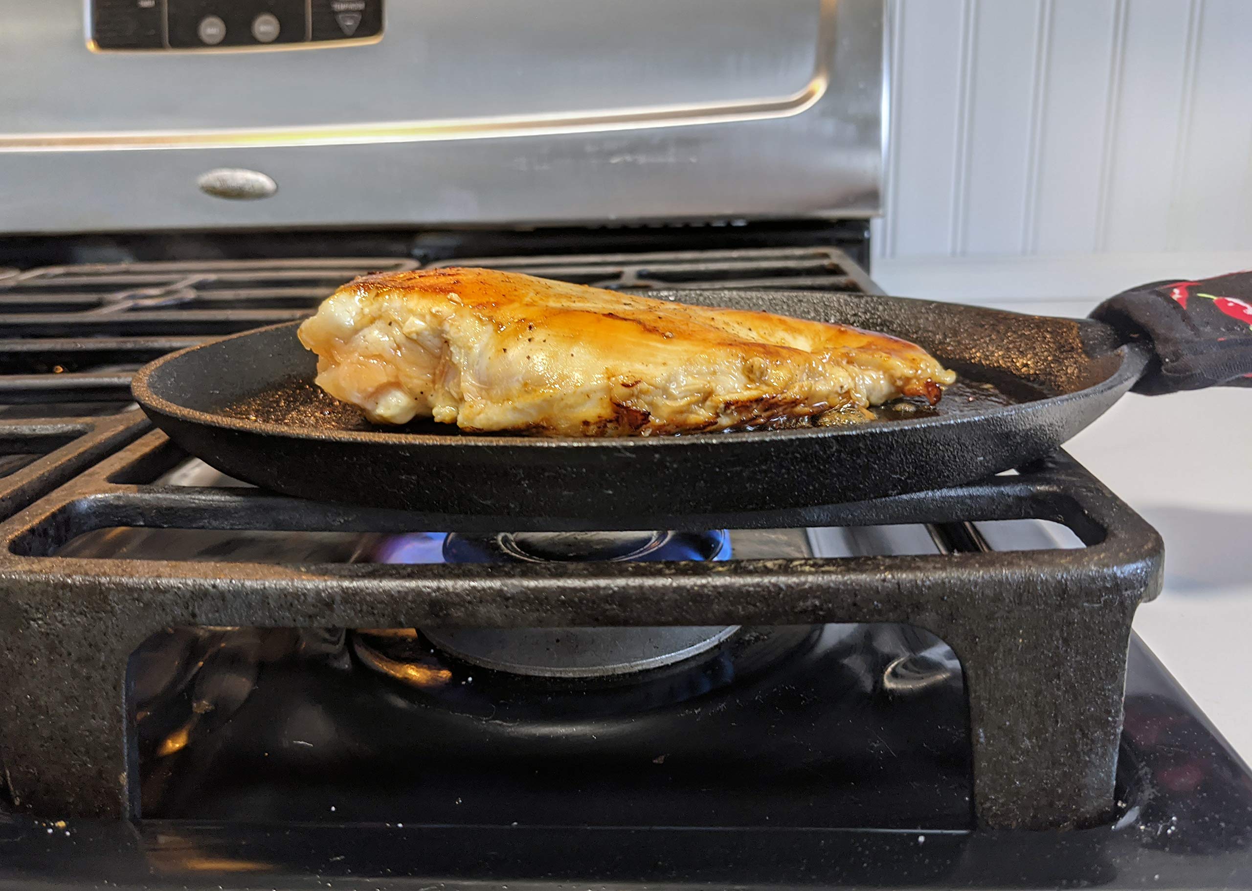 Update International - Mp-9113 (Cizph-15/Set) 15'' Cast Iron Fajita Set [Includes Wood Underliner],Black