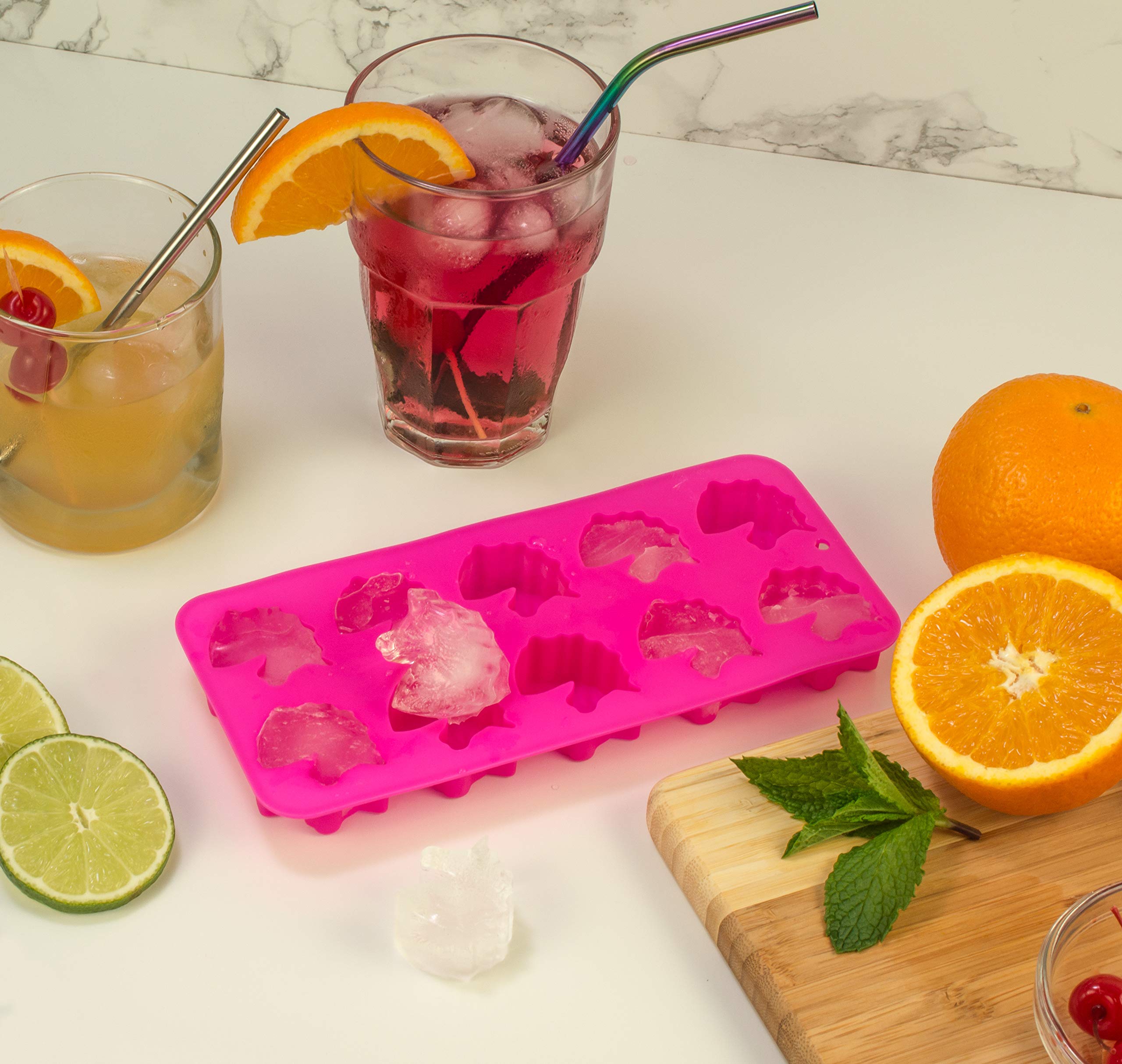 Hic Kitchen Silicone Unicorns Ice Tray, Chocolate Candy Baking Mold, Non-Stick, Heat-Resistant, Makes 10 Unicorns