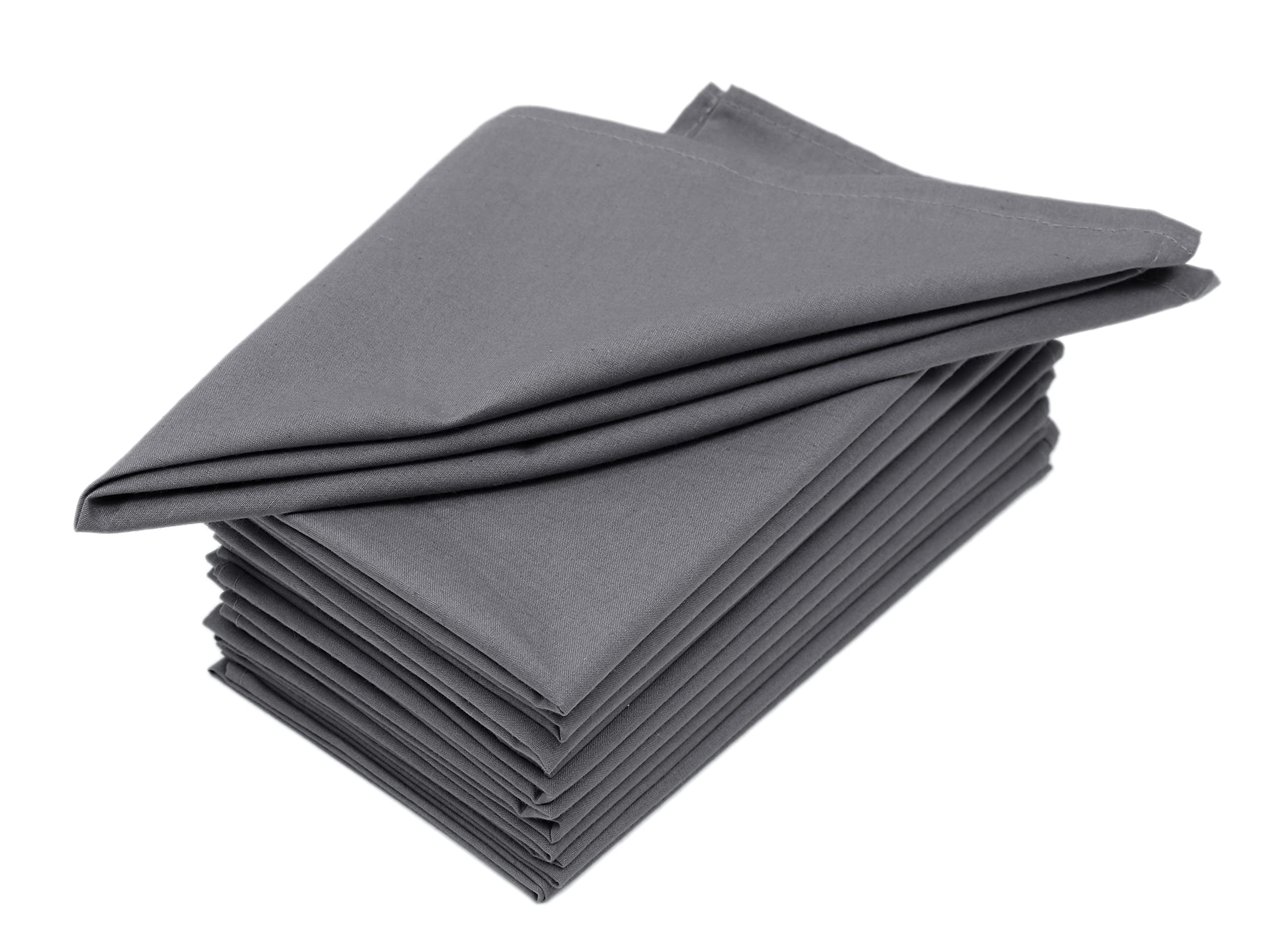 Set Of 12 Cloth Napkins, 18 X 18 Inches, 100% Cotton Everyday Use Premium Quality Cloth Napkins With Mitered Corners Ultra Soft