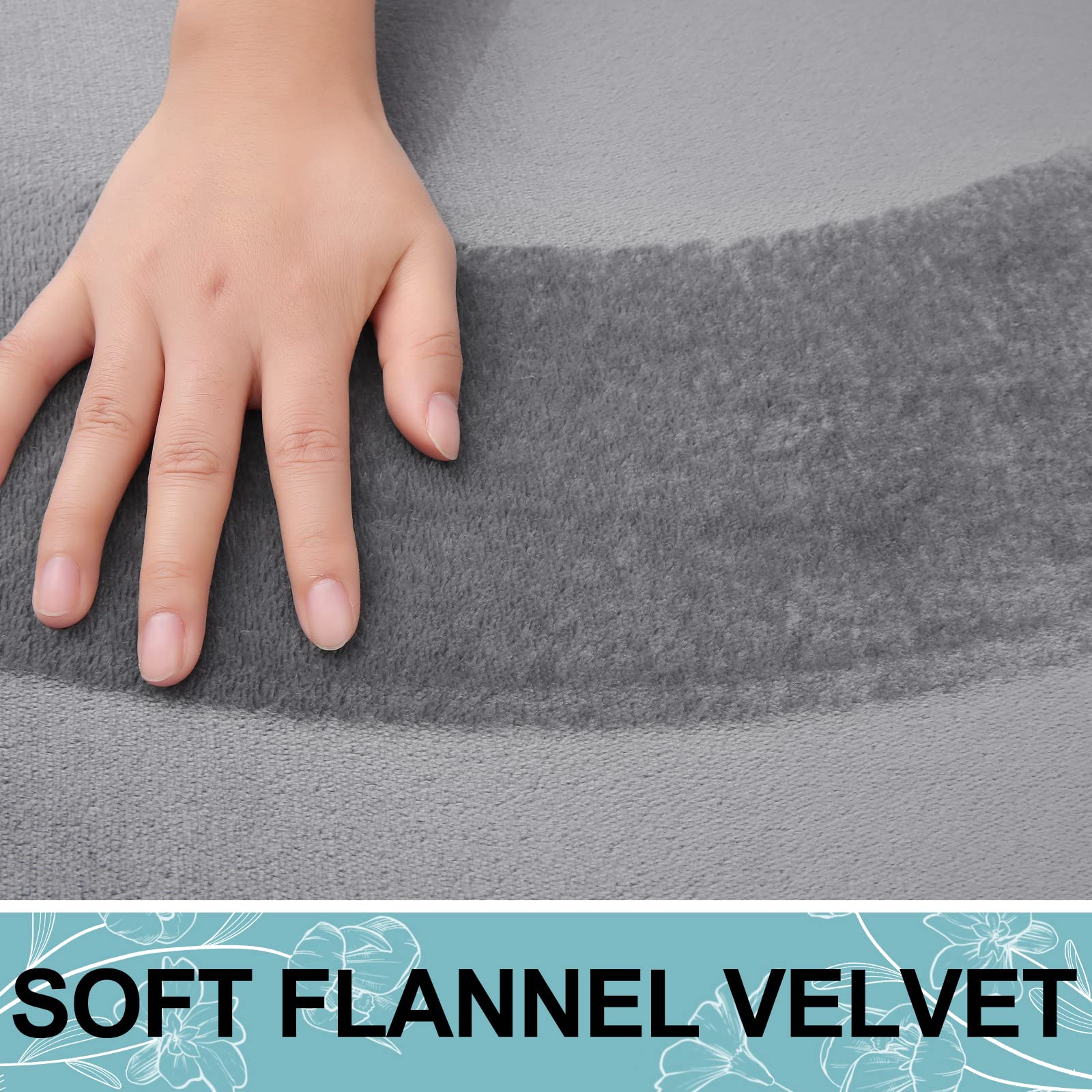 Smiry Memory Foam Bath Mat, Extra Soft Absorbent Bathroom Rugs Non Slip Bath Rug Runner For Shower Bathroom Floors, 30'' X 20'',