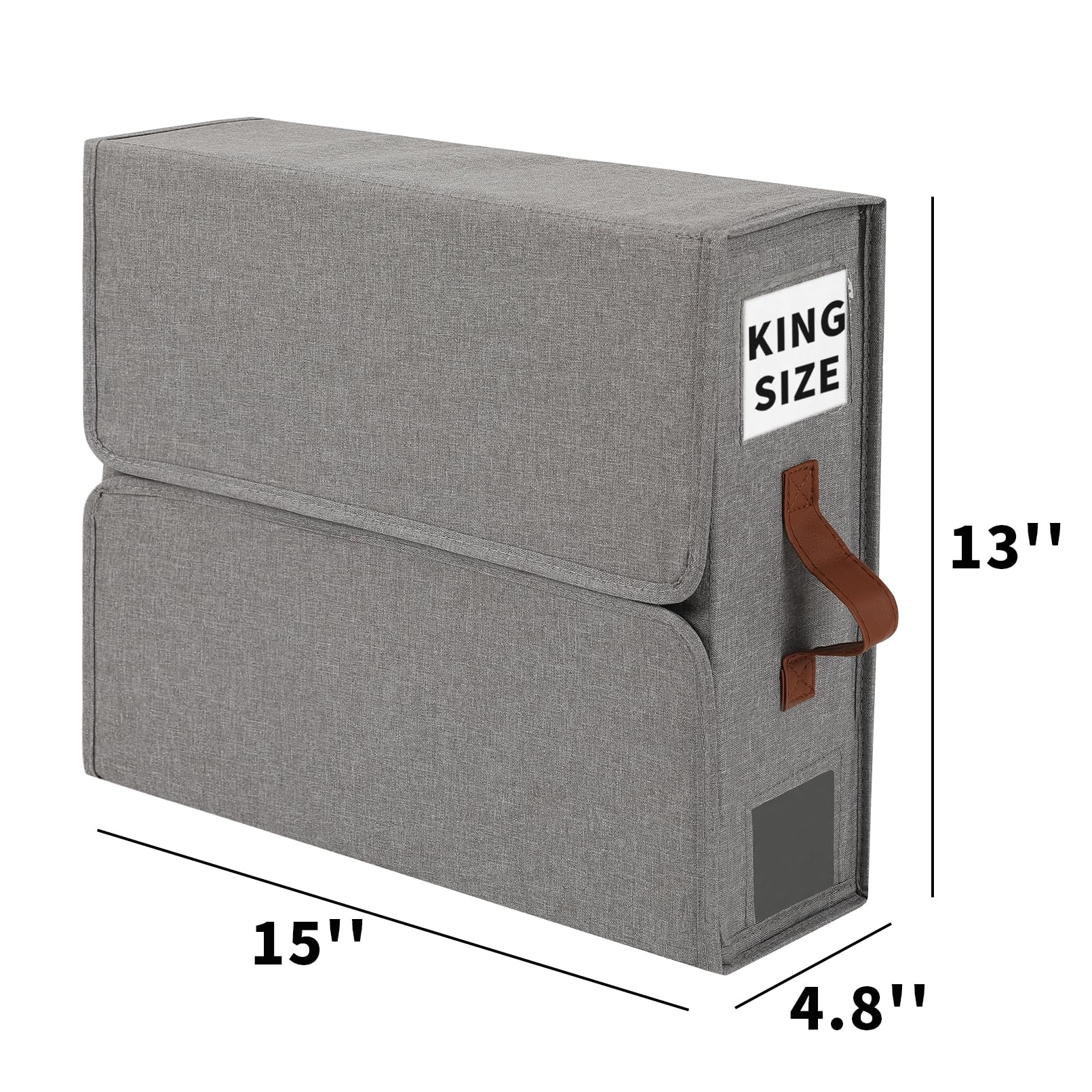 BettMorrow 6 Pack Bed Sheet Organizers and Storage (Queen & King Size) Sheet Organizers for Linen Closet Under bed Storage Sheet