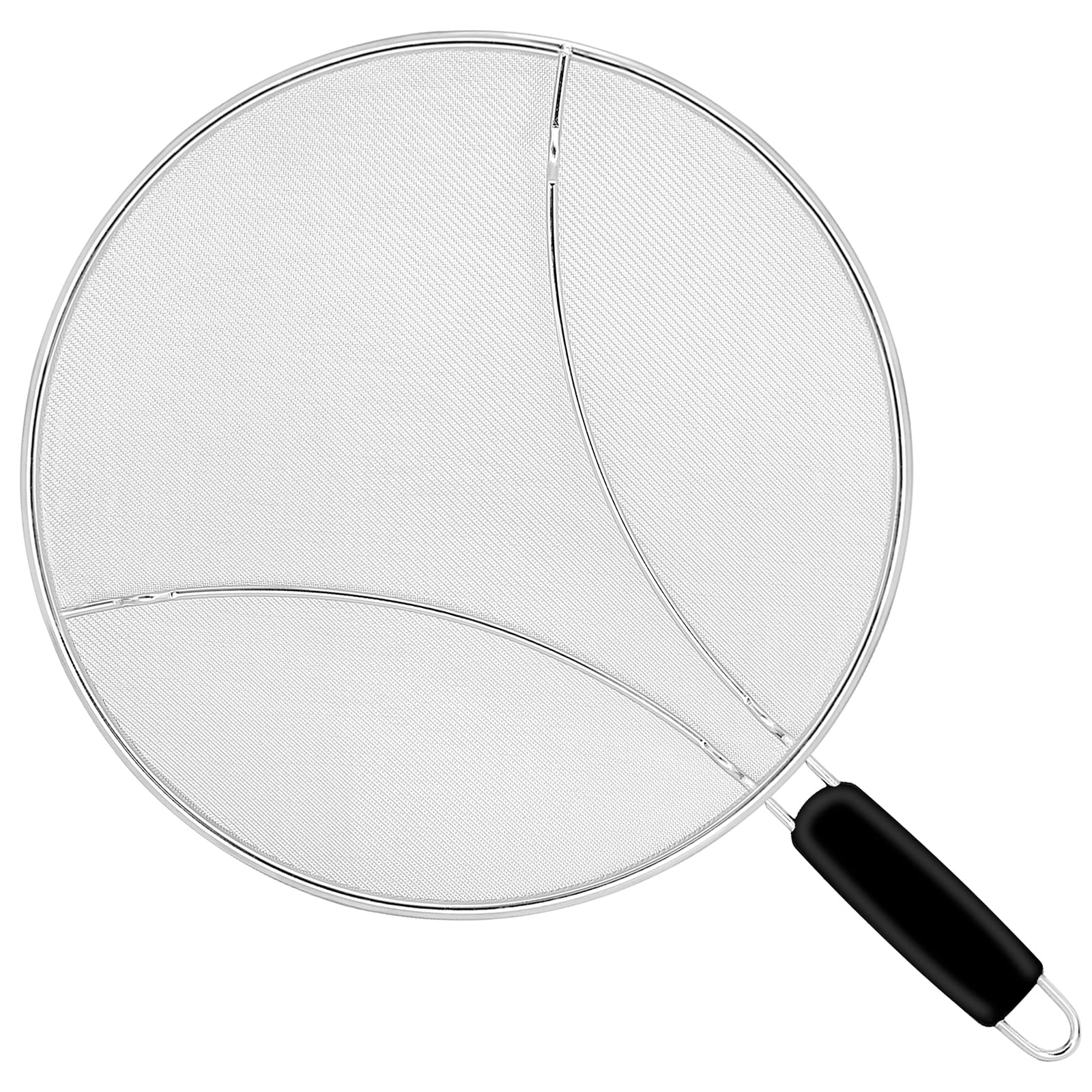 Grease Splatter Screen, 11 Inches. Oil Splatter Screens For Frying Pan Shields. Hot Oil Splash Guard, Prevent And Protects Skin