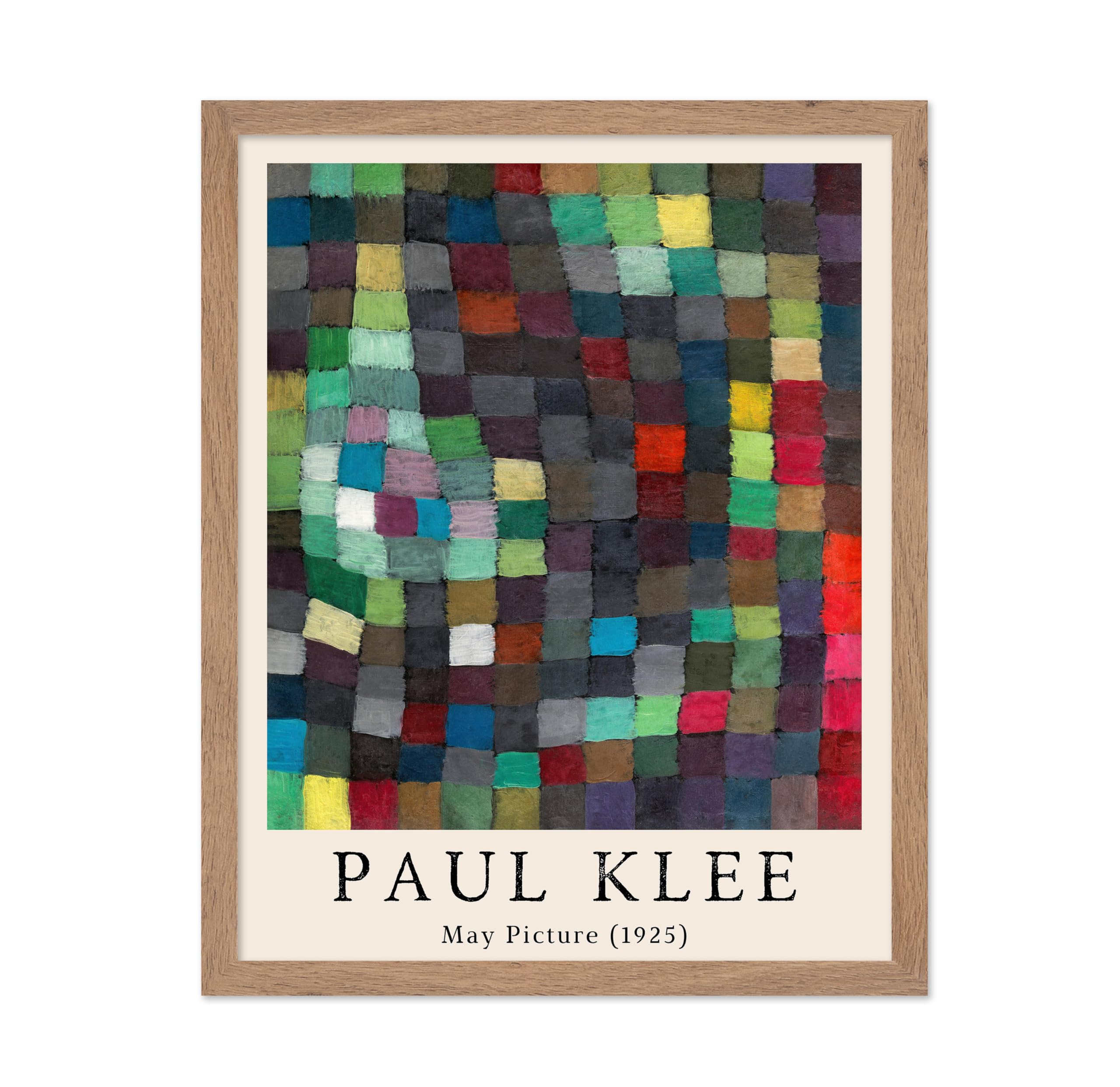 Poster Master Vintage Paul Klee Poster - Retro May Picture Painting Print - Magic Square Art - Gift for Him, Her, Men, Women - A