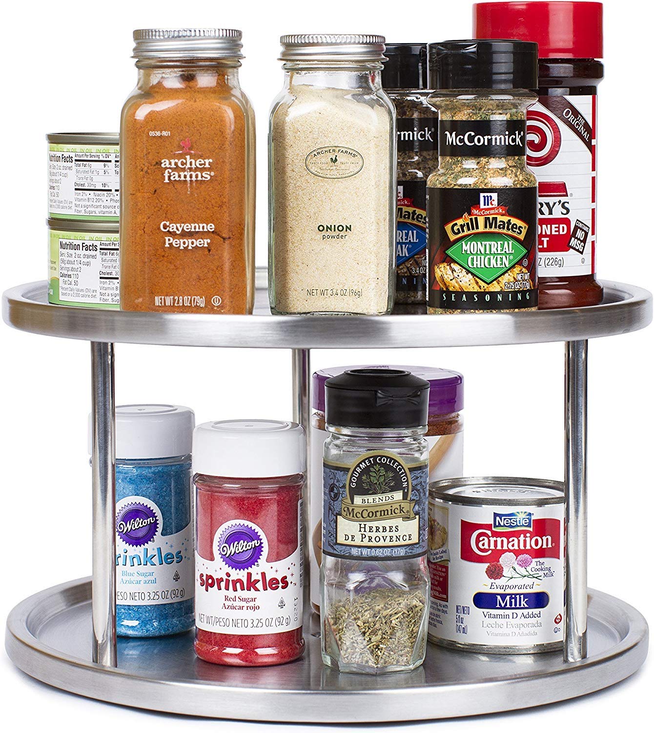 SimpliMagic 2Tier, Brushed Stainless Steel,Silver