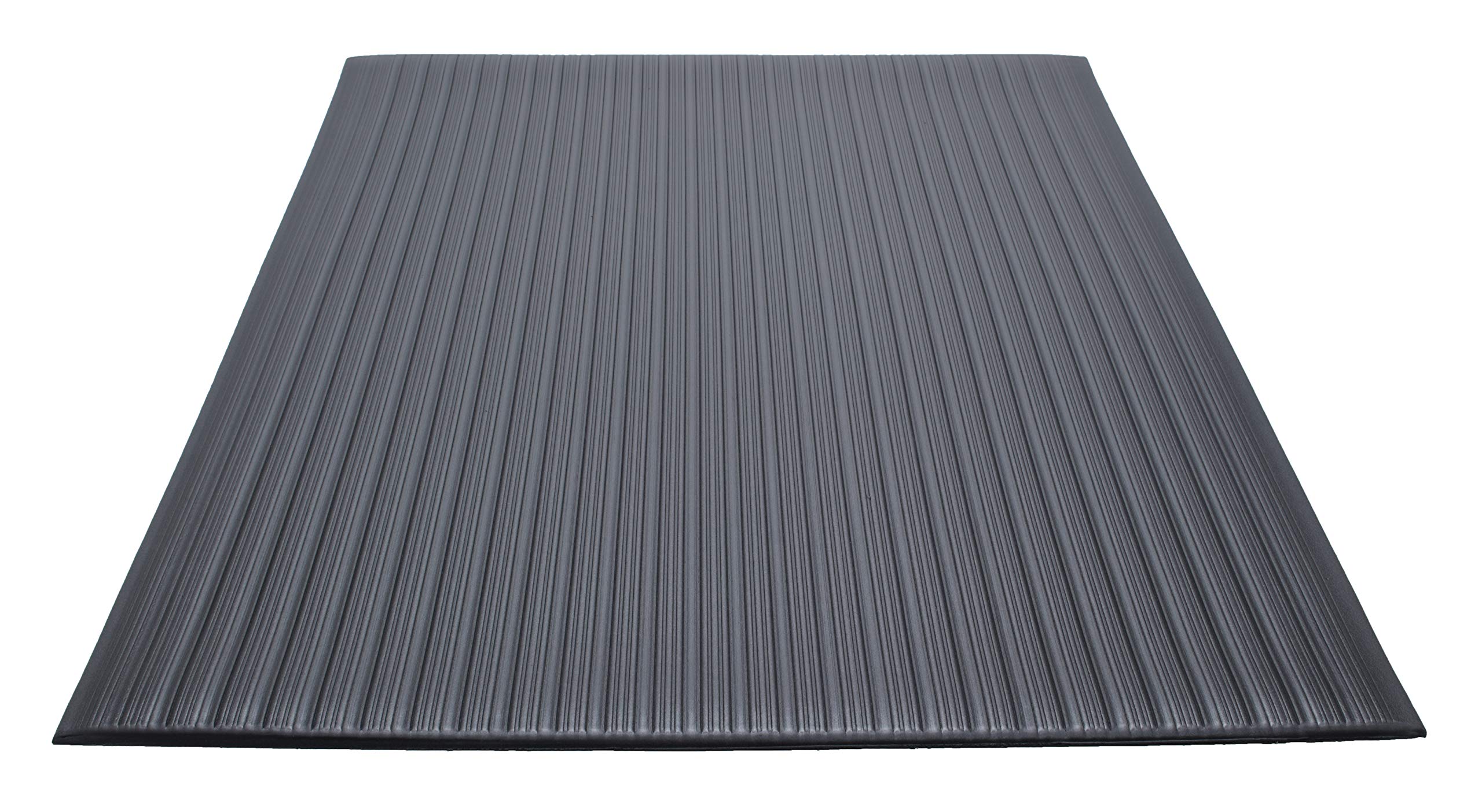 Guardian Floor Protection 24046002 Air Step Anti-Fatigue Floor Mat, Vinyl, Black, 4' Length, 60' Width