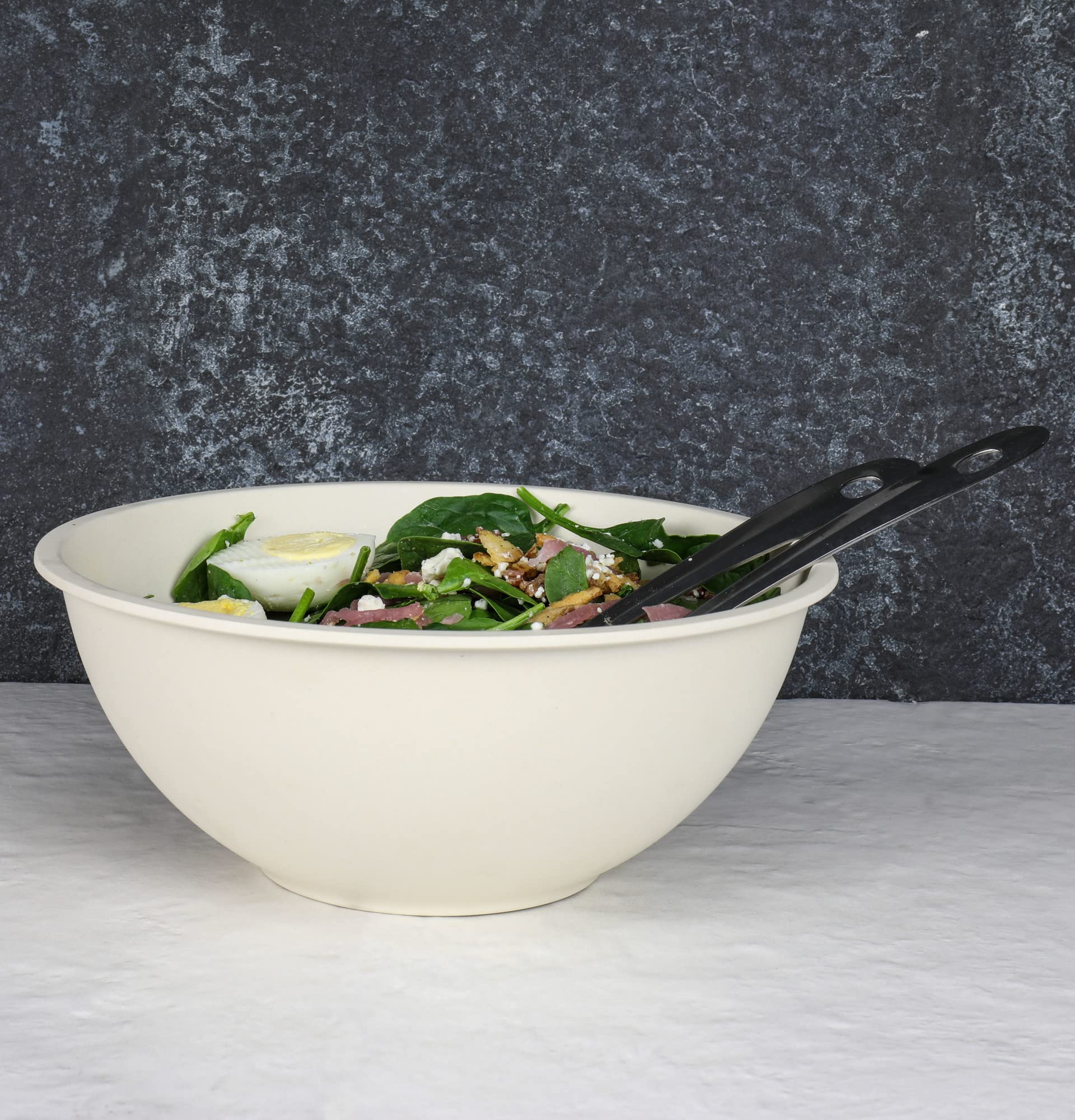 Chef Craft Eco Bamboo Fiber Mixing Bowl Set, 6 Piece Set, Natural