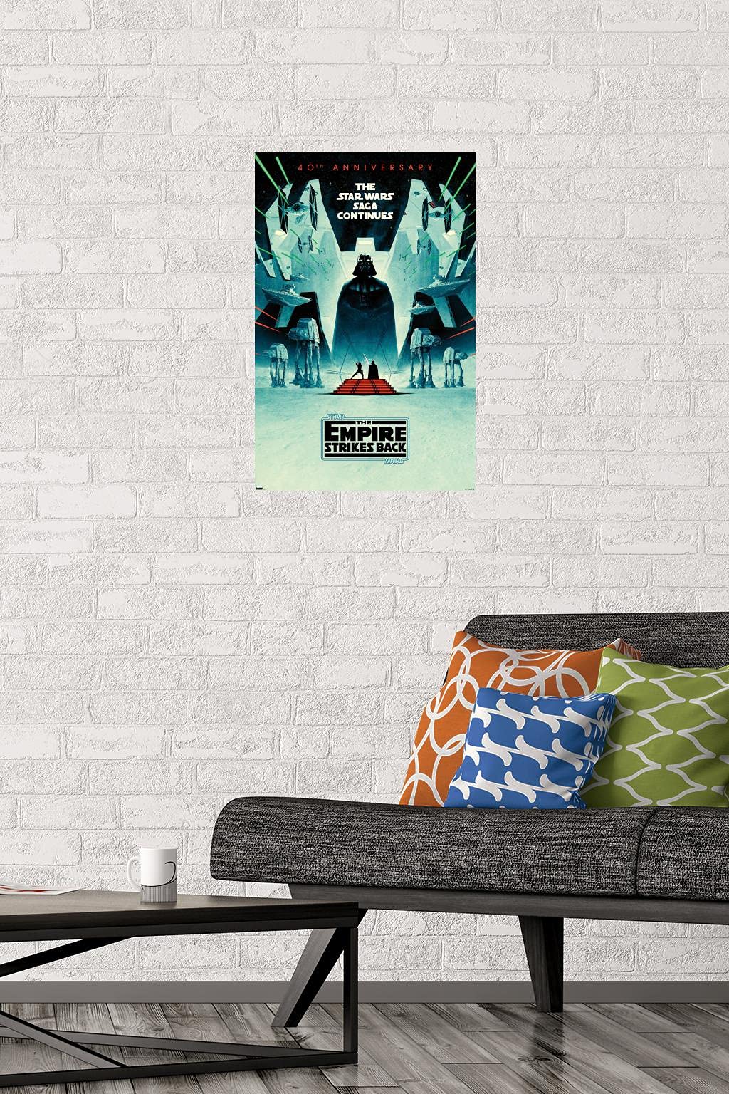 Trends International Star Wars: The Empire Strikes Back - 40Th Anniversary Wall Poster, 14.725'' X 22.375'', Premium Unframed Ve