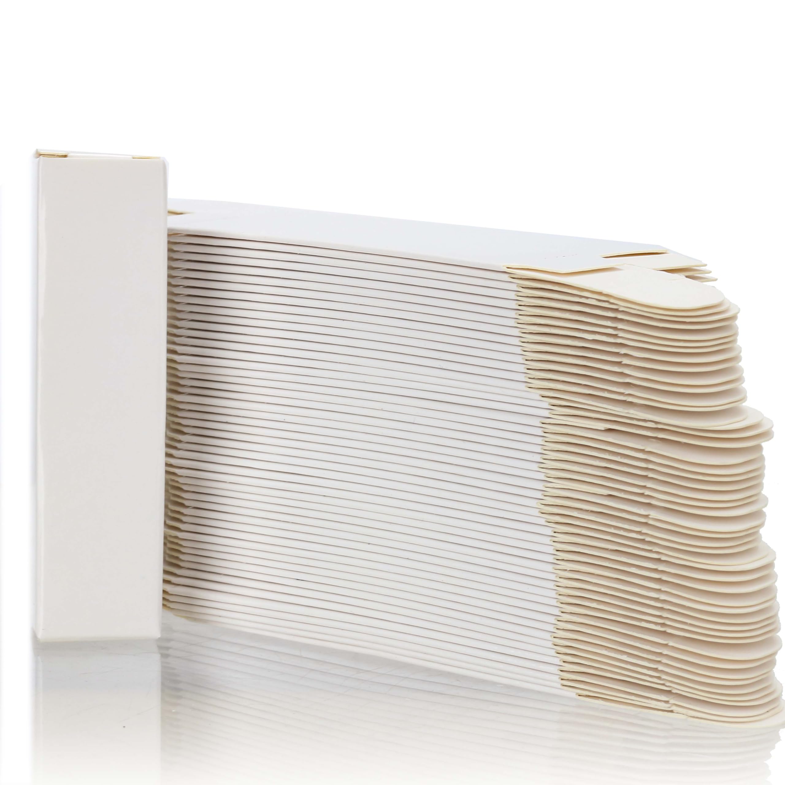 COSIDEA 50pcs 22 * 22 * 88mm lip gloss Craft White paper box Small packing boxes 350gms for DIY cosmetics