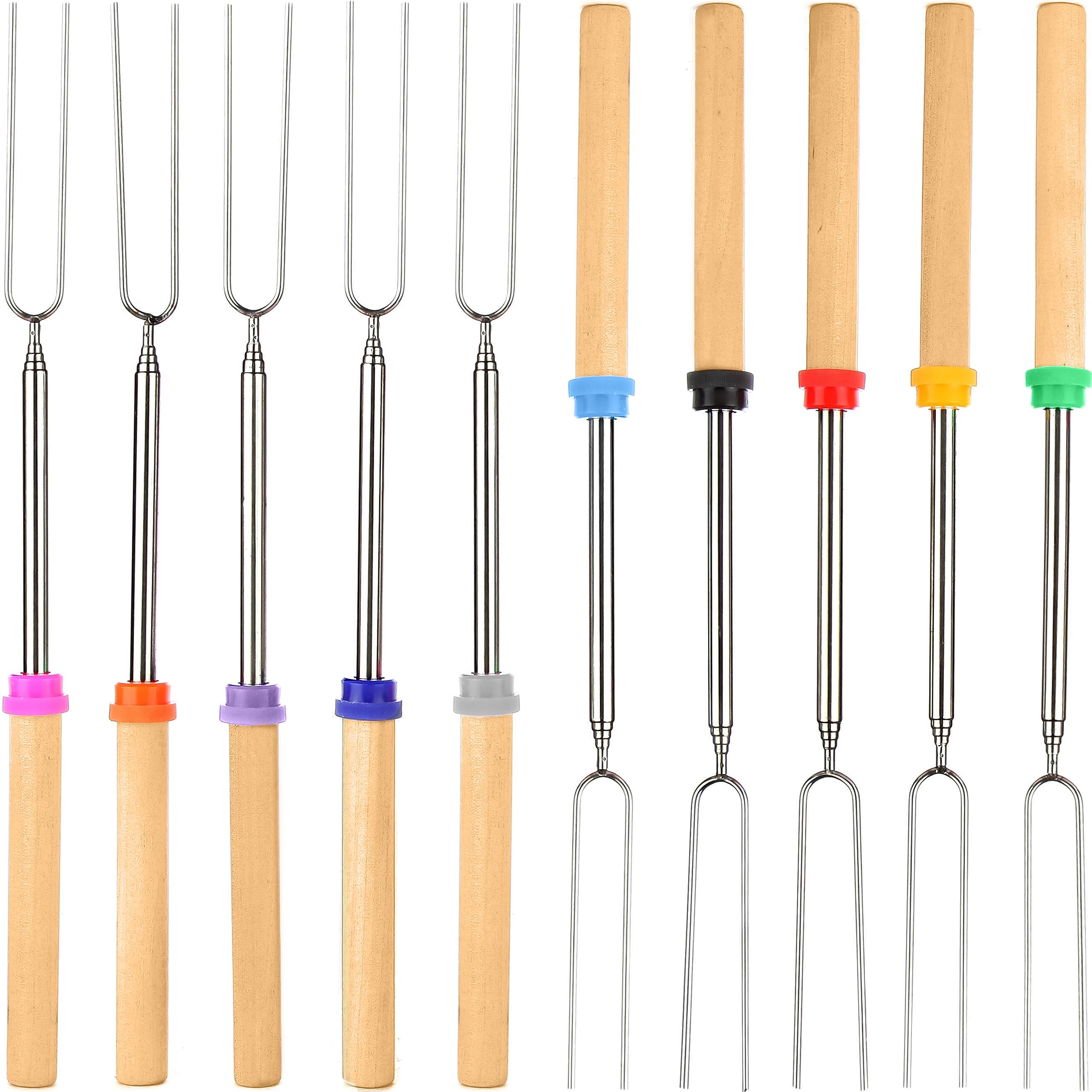 Mallome Smores Sticks 32 Inch - Marshmallow Sticks For Fire Pit Long - Smores Kit For Fire Pit Marshmallow Roasting Sticks - Smo