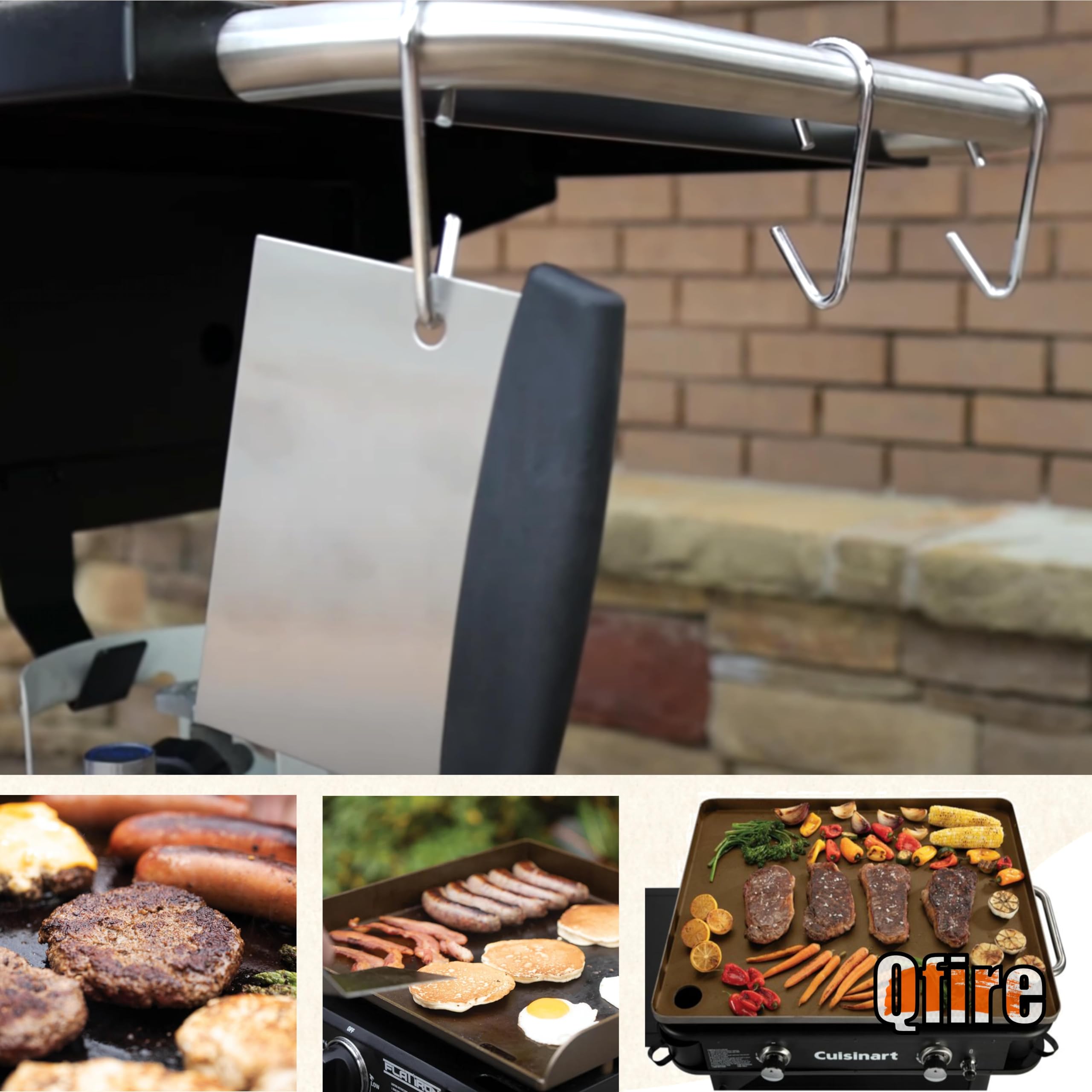 Replacement Griddle Scraper For Blackstone Scraper/Camp Chef/Member'S Mark Gas Griddle, Heavy Duty Flat Top Grill Scraper For Tr