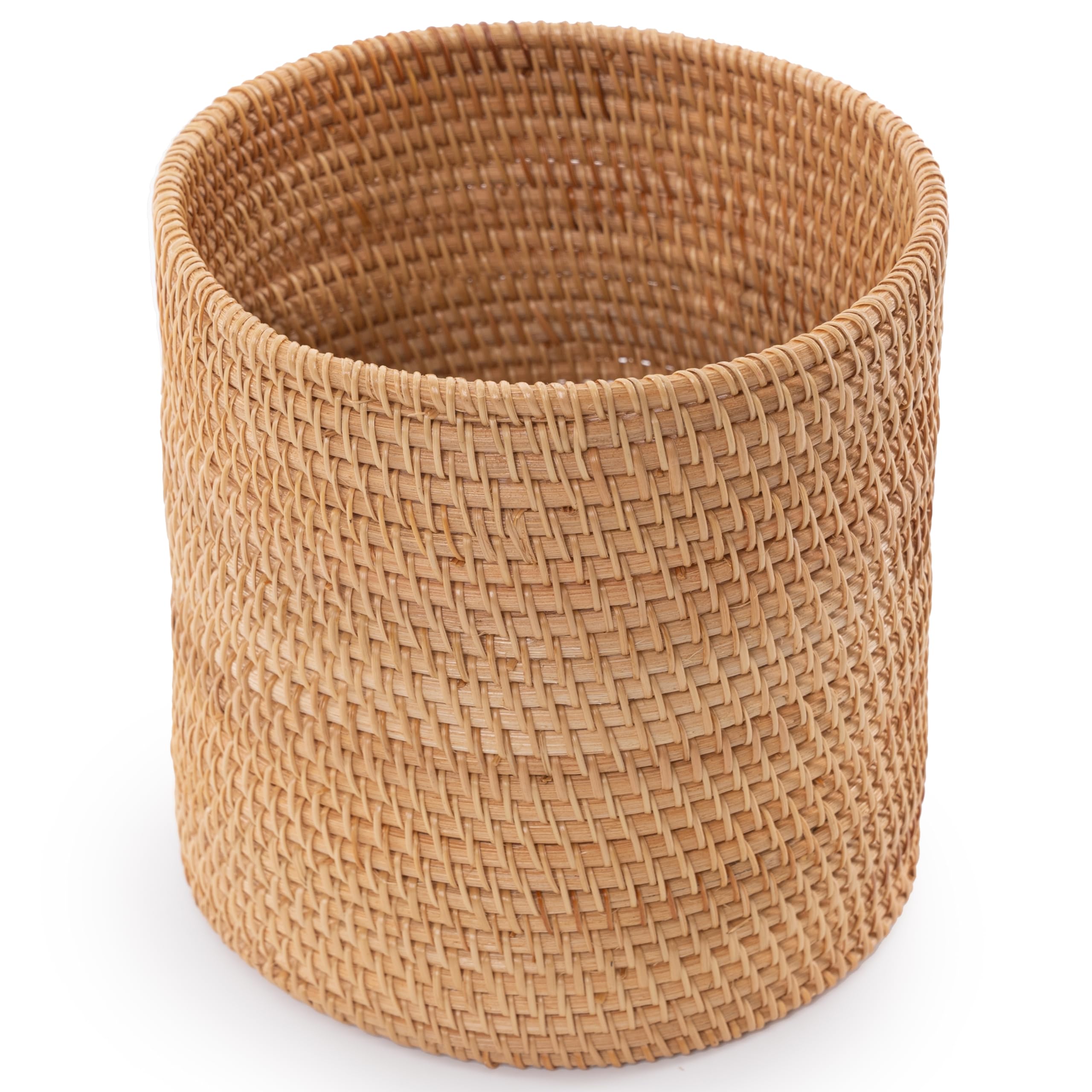 Kolwoven Mini Trash Cans, Mini Storage Bin Table, Desk Trash Can Mini, Narrow Trash Can Bathroom, Slim Garbage Can, Small Waste