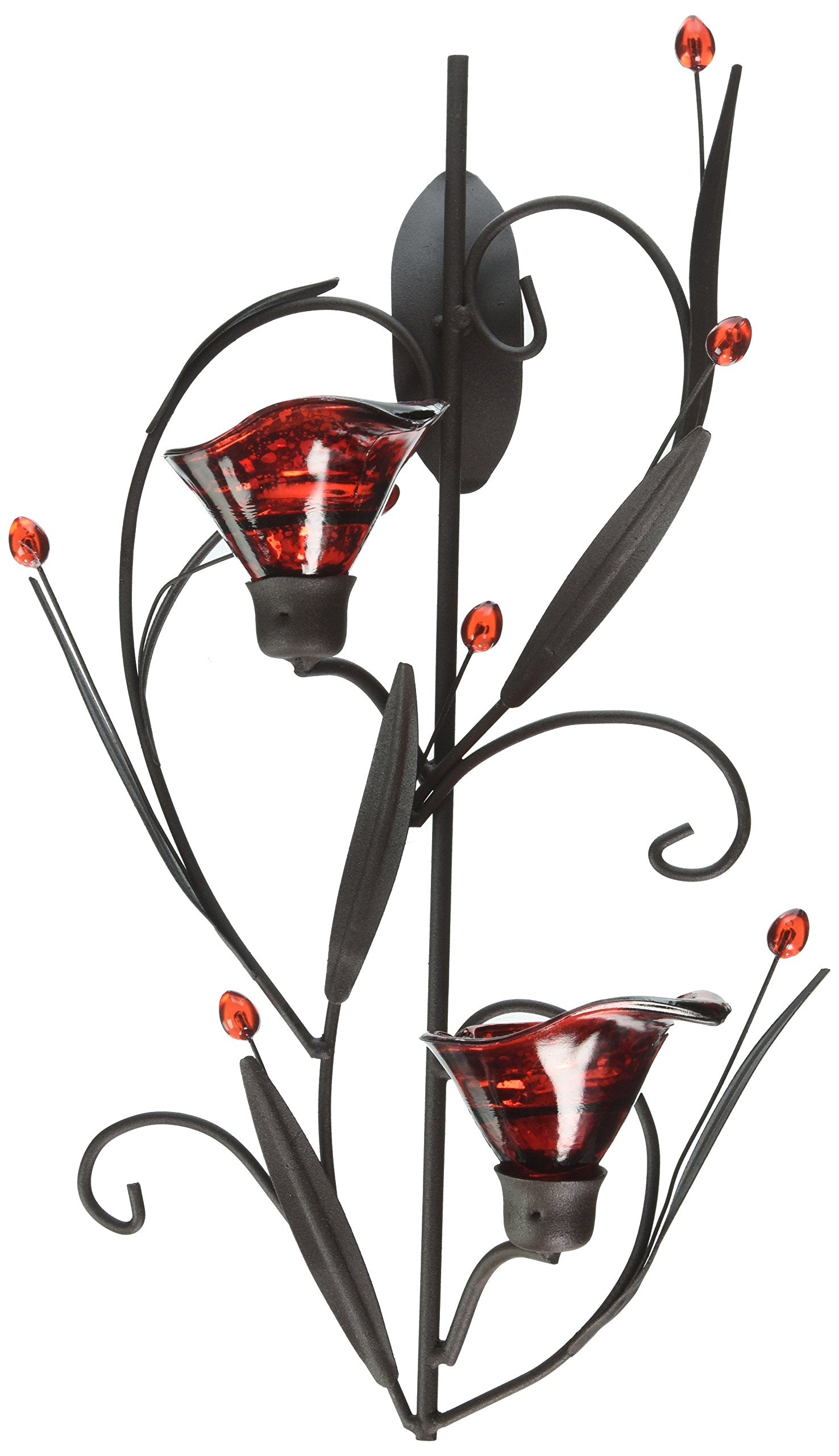 Ruby Blossom Tealight Sconce - 1 Unit