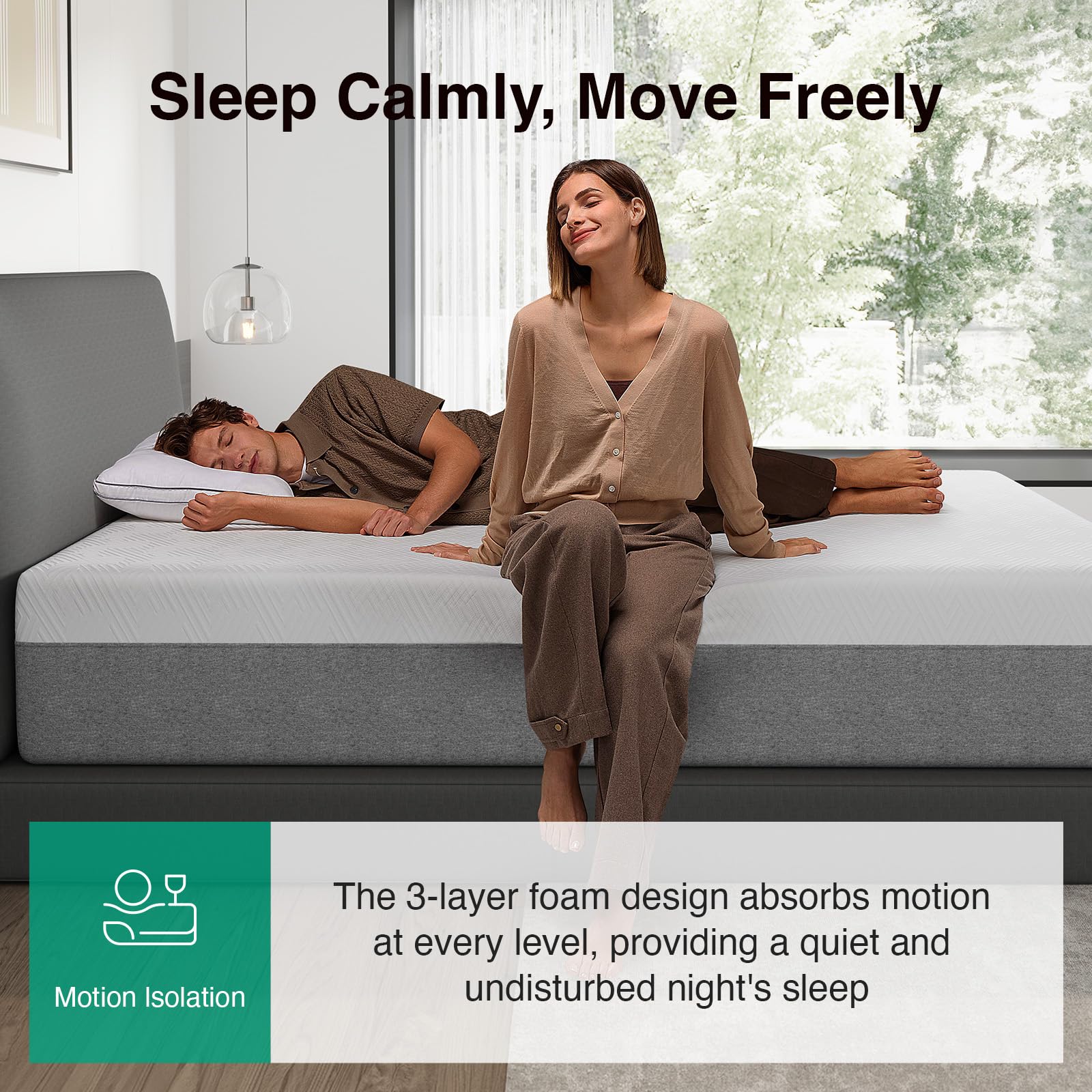 Novilla Mattress Queen Size, 14 Inch Gel Queen Memory Foam Mattress in a Box for Suppotive, Pressure Relieving & Plush Comfort,