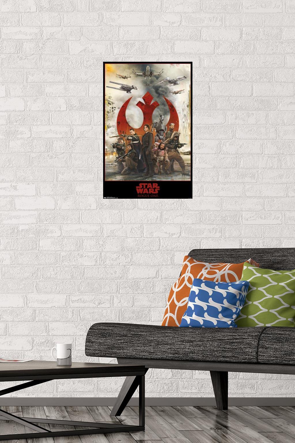 Trends International Star Wars: Rogue One - Assemble Wall Poster, 14.725'' X 22.375'', Premium Unframed Version
