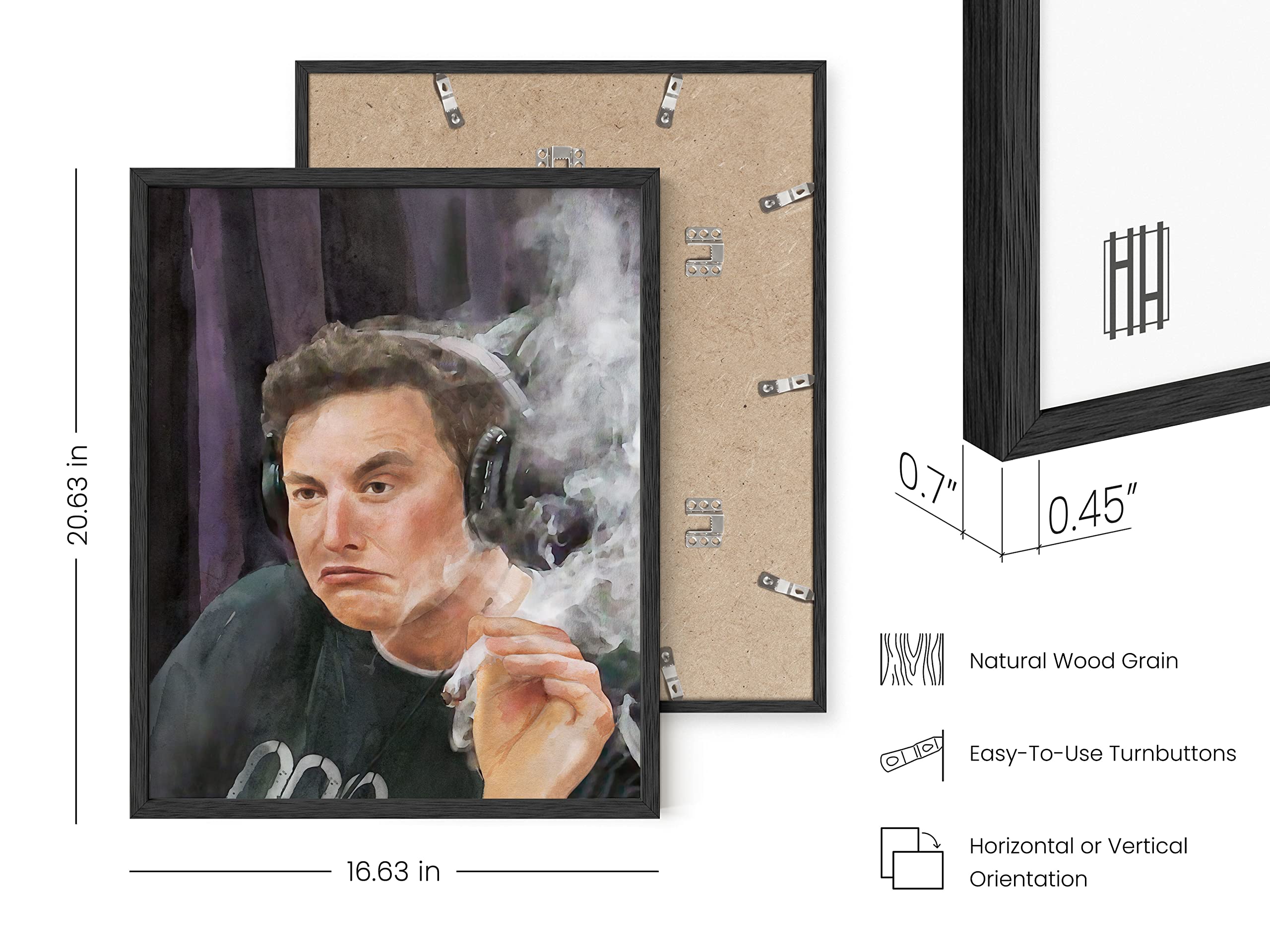 Haus And Hues Elon Musk Posters For College Dorm - Trippy Room Decor And Cool Posters For Guys, Funny College Posters For Guys,
