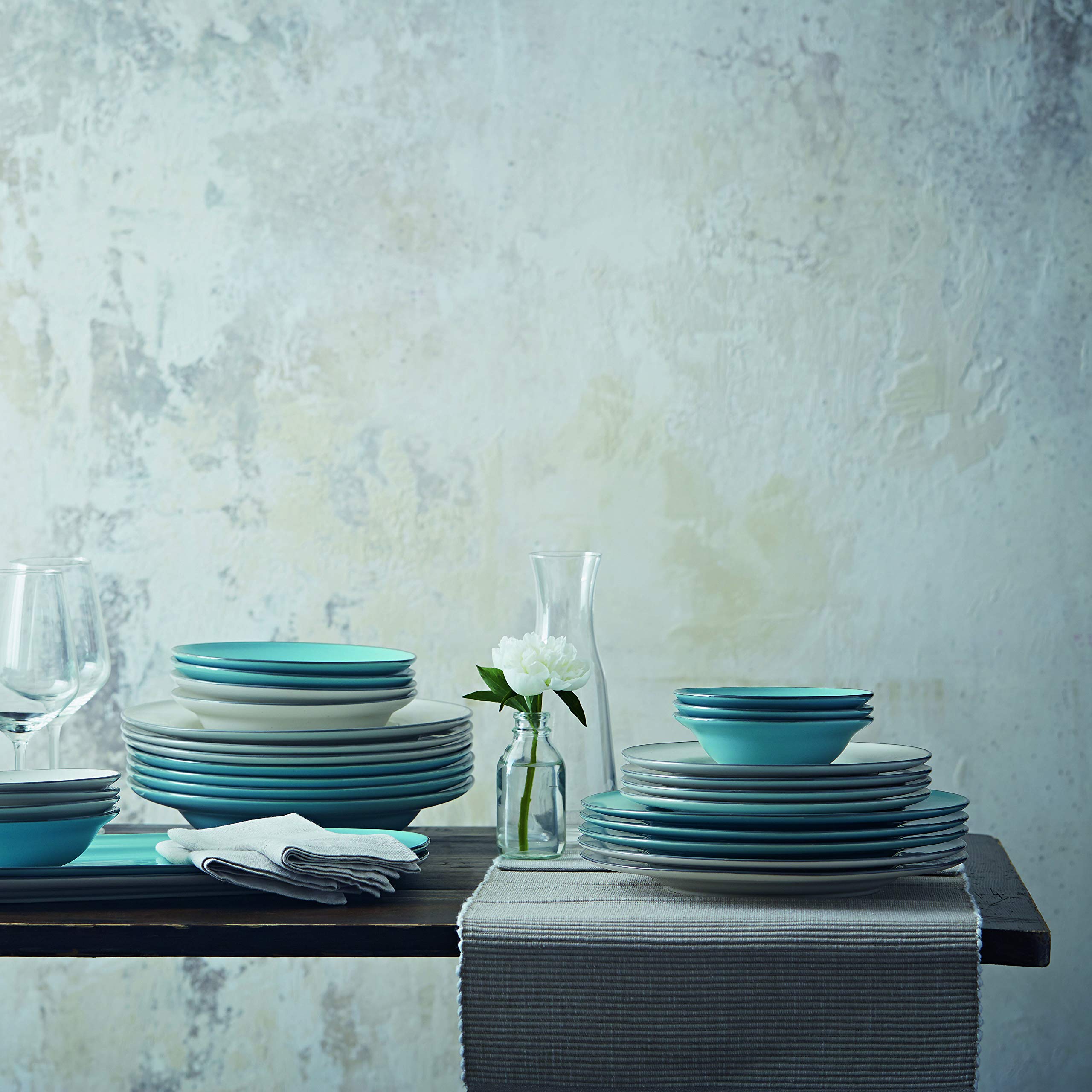 Royal Doulton Exclusively For Gordon Ramsay Union Street Caf   Blue 16-Piece Set