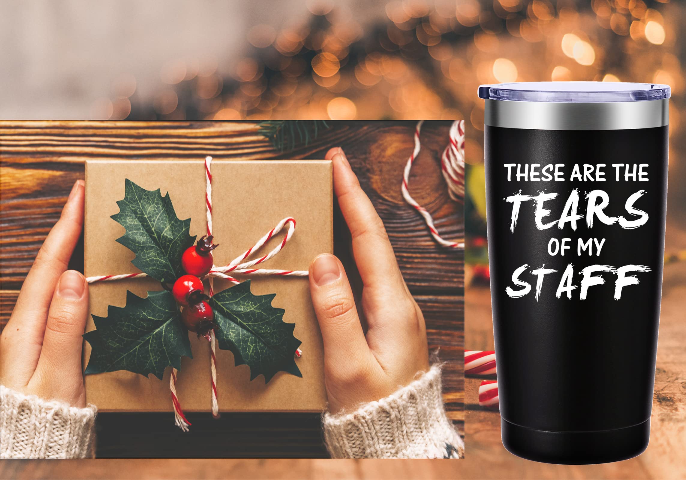These Are The Tears Of My Staff Travel Mug Tumbler.Funny Boss Day,Office Gifts.Moving Appreciation Retirement Birthday Christmas