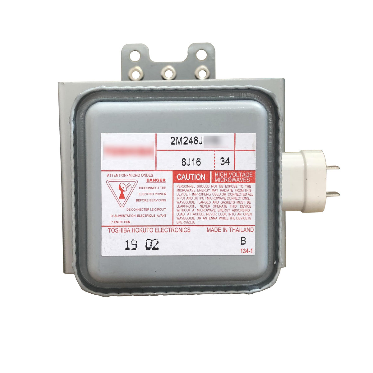 Original New Genuine Industrial Microwave Equipment Accessories 2M248J Air Cooled 1000W Microwave Magnetron Tube(Foot Hole 3+2)