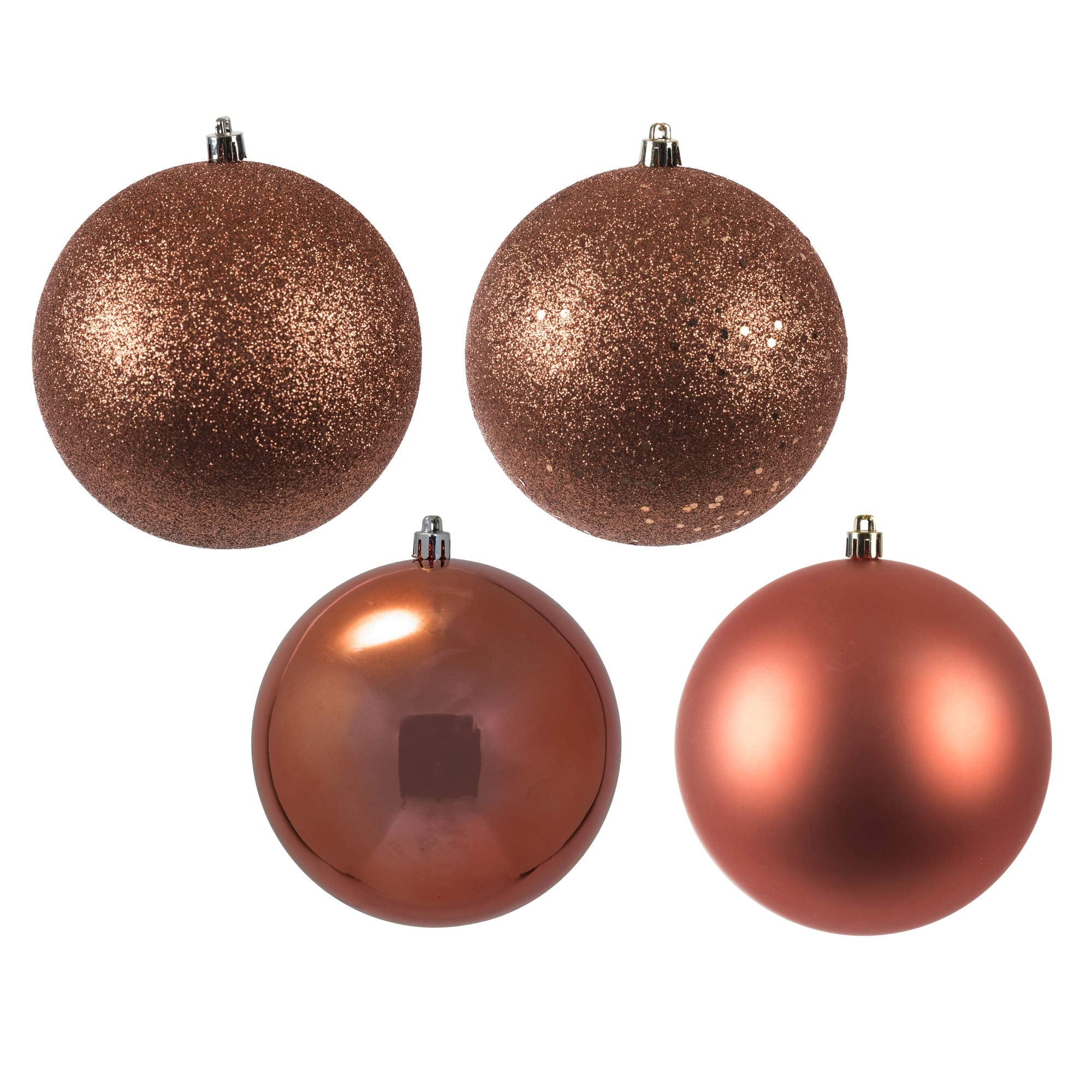 Vickerman 6 Coral 4-Finish Ball Ornament Assortment, 4 per Box