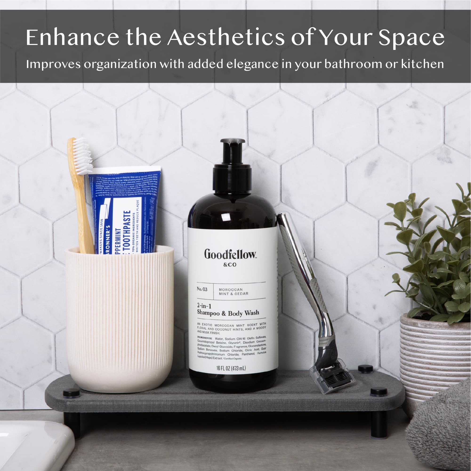 Twinkle Moment 2Pcs Instant Dry Sink Caddy Organizer, Fast Drying Sponge And Soap Dispenser Holder For Kitchen And Bathroom Coun