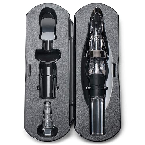 Cork Pops Vinoair Premier Aerator, 2.75X1.75X6.50, Black