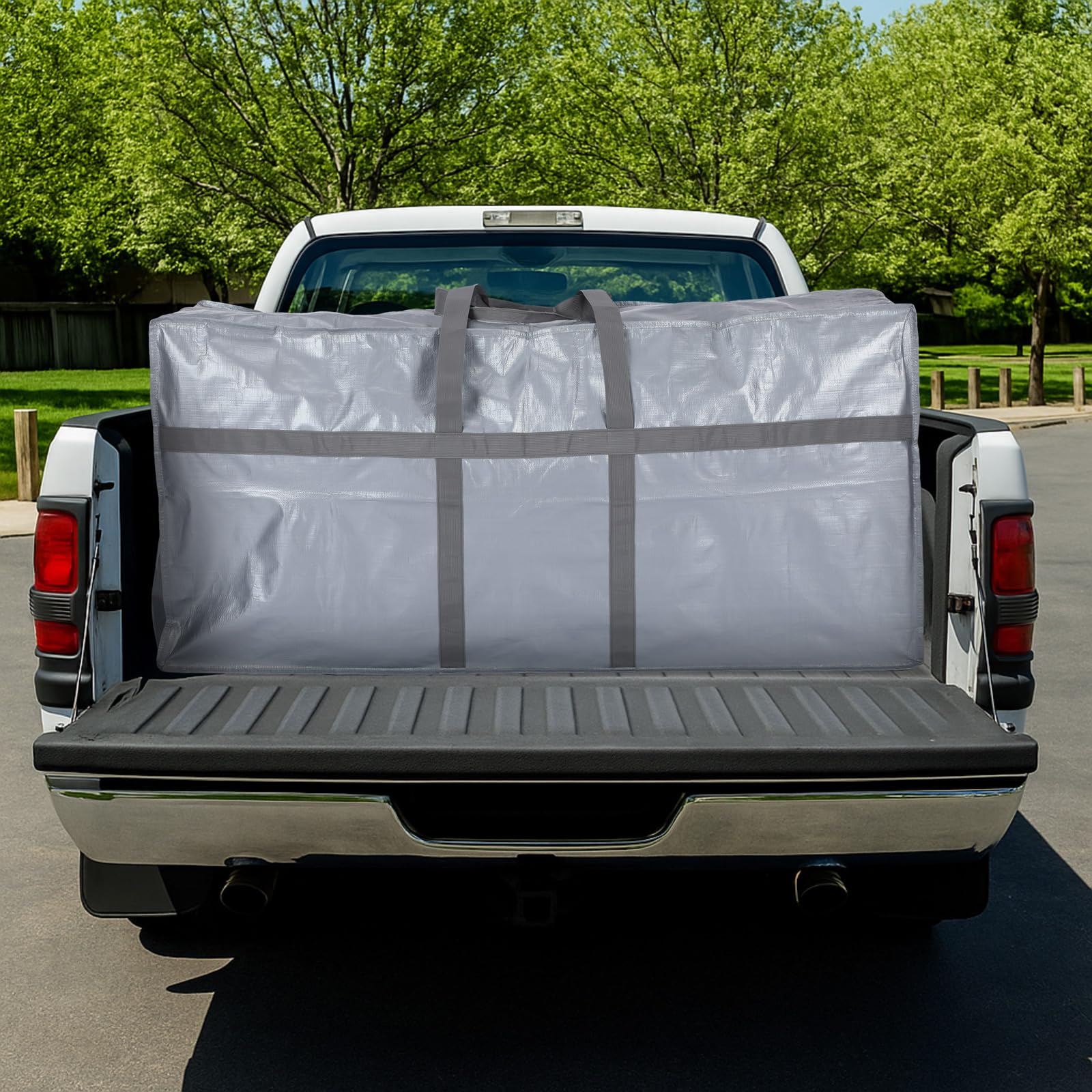 Clysee 4 Pcs 176 Gallon Large Moving Bags with Zipper and Handles Foldable Storage Duffle Bags Heavy Duty Extra Large Totes for