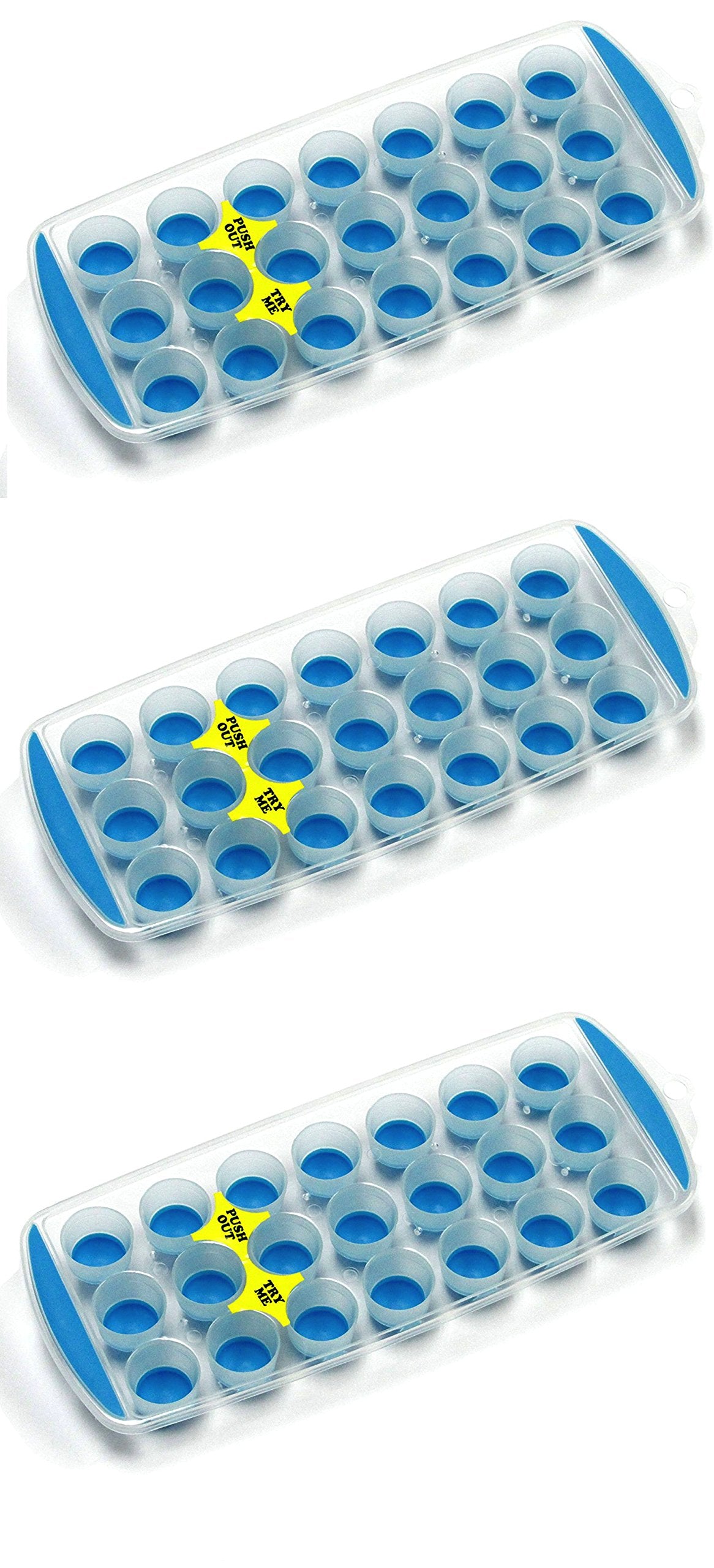 Chef Craft Push Out Ice Cube Tray (Value 3-Pack)