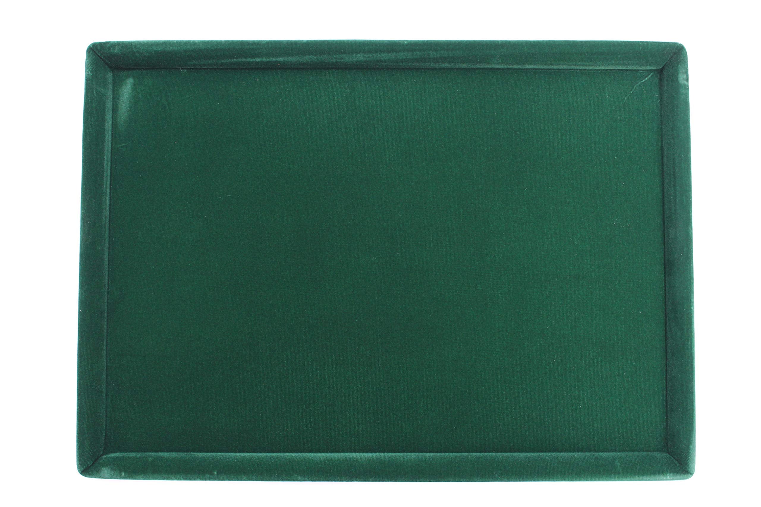 Girija Green 14X10 Velvet Display Tray