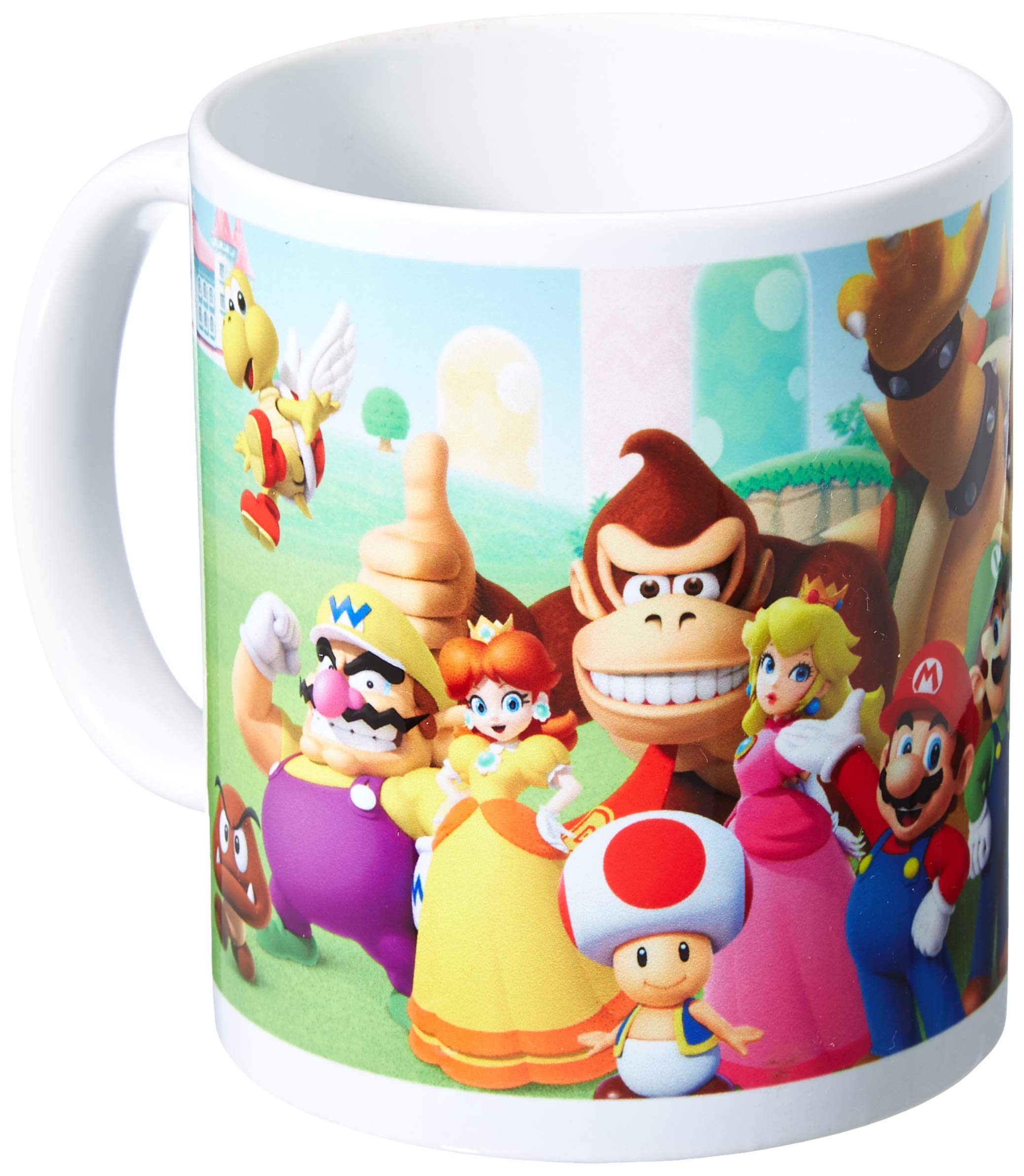 Pyramid Super Mario Mushroom Kingdom Ceramic Mug, Porcelain, Multi-Colour