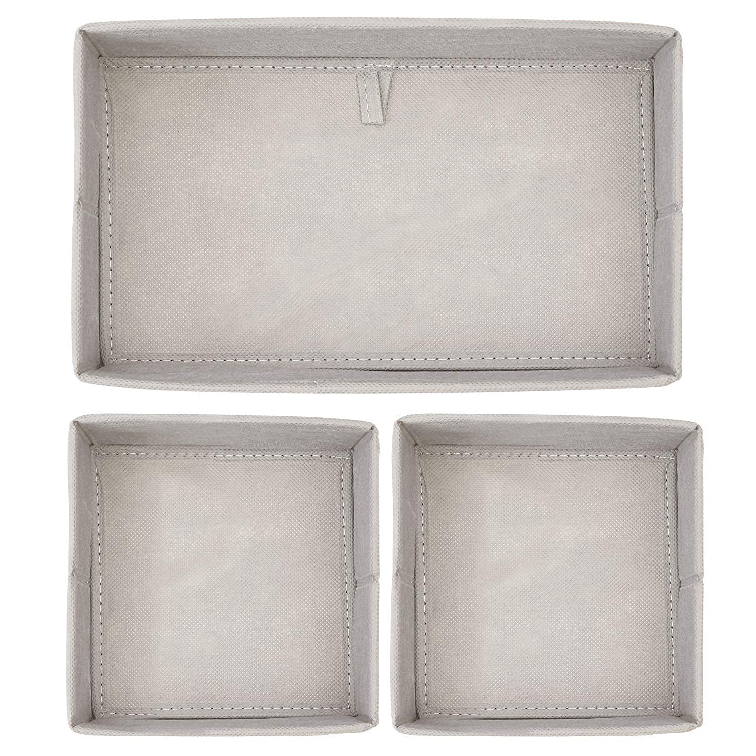 Unyks Star Storage Box Set Of 6 Closet Dresser Drawer Organizer Cube Basket Bins Containers Divider With Drawers For Underwear, 