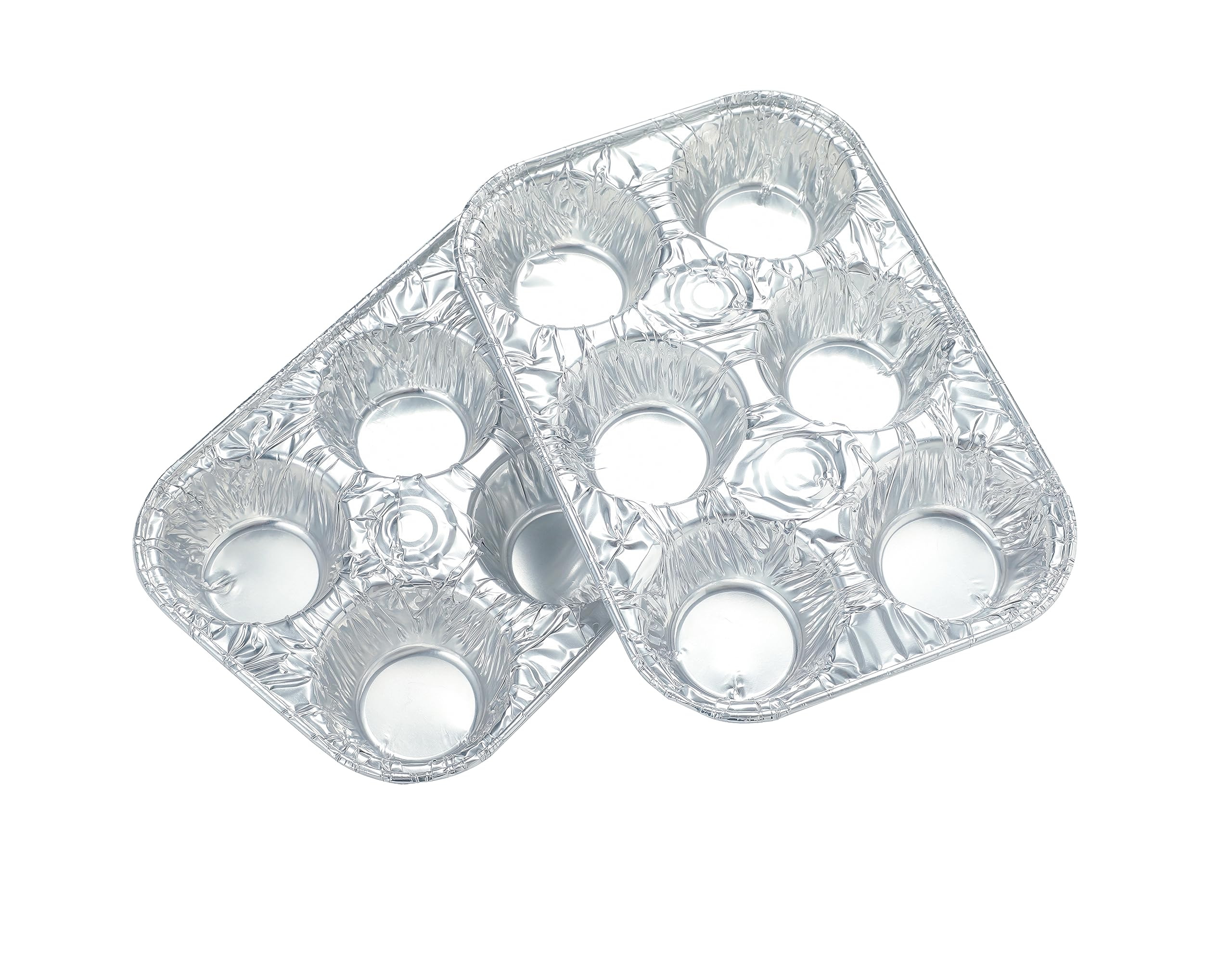 Waytiffer (10Pack Muffin Pan | 6-Cup Cupcake Aluminum Pans Favorite Muffin Tin Size For Baking Cupcakes Muffins And Mini Pies -