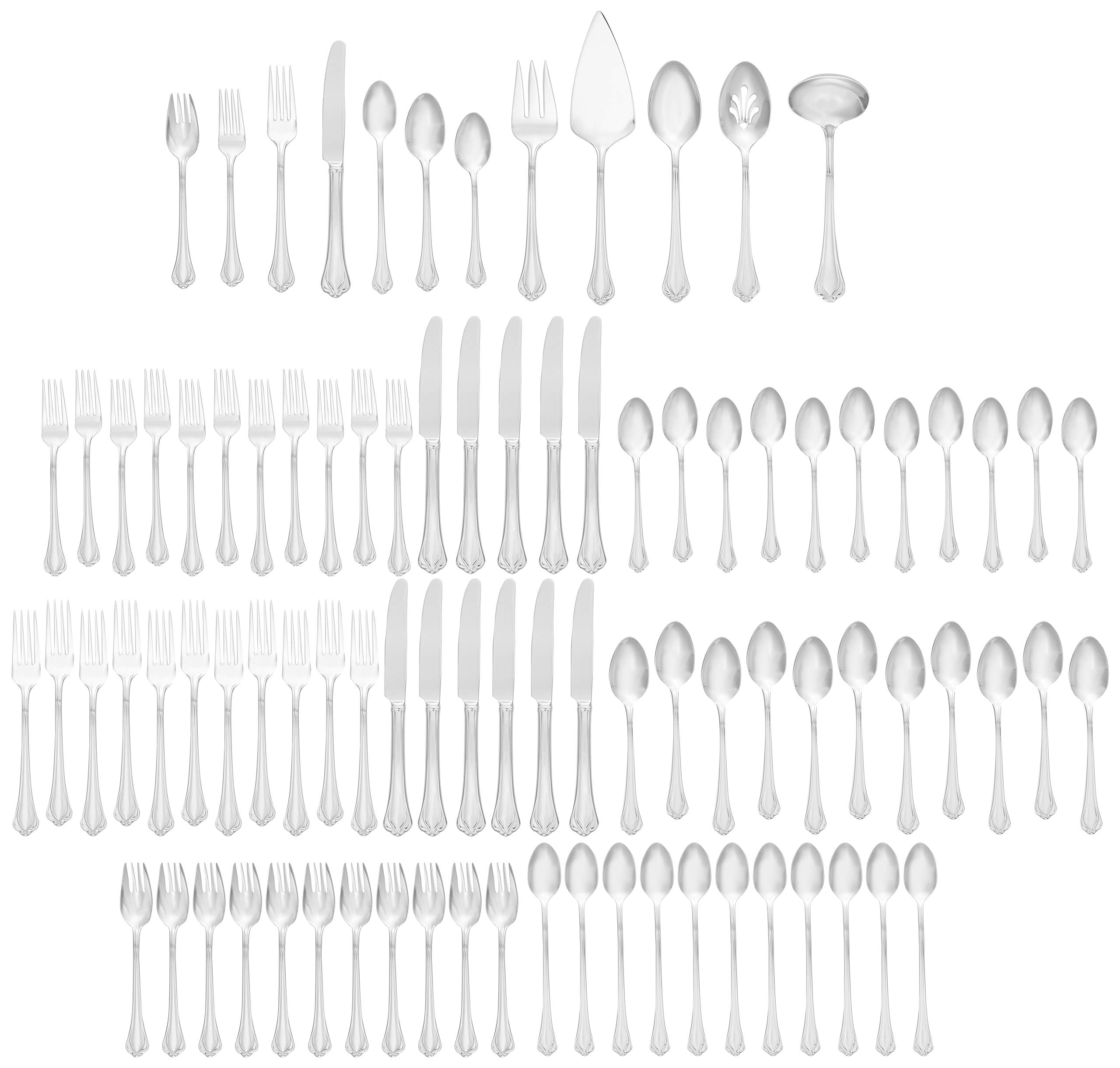 Lenox 892282 Alcott 89-Piece Flatware Set