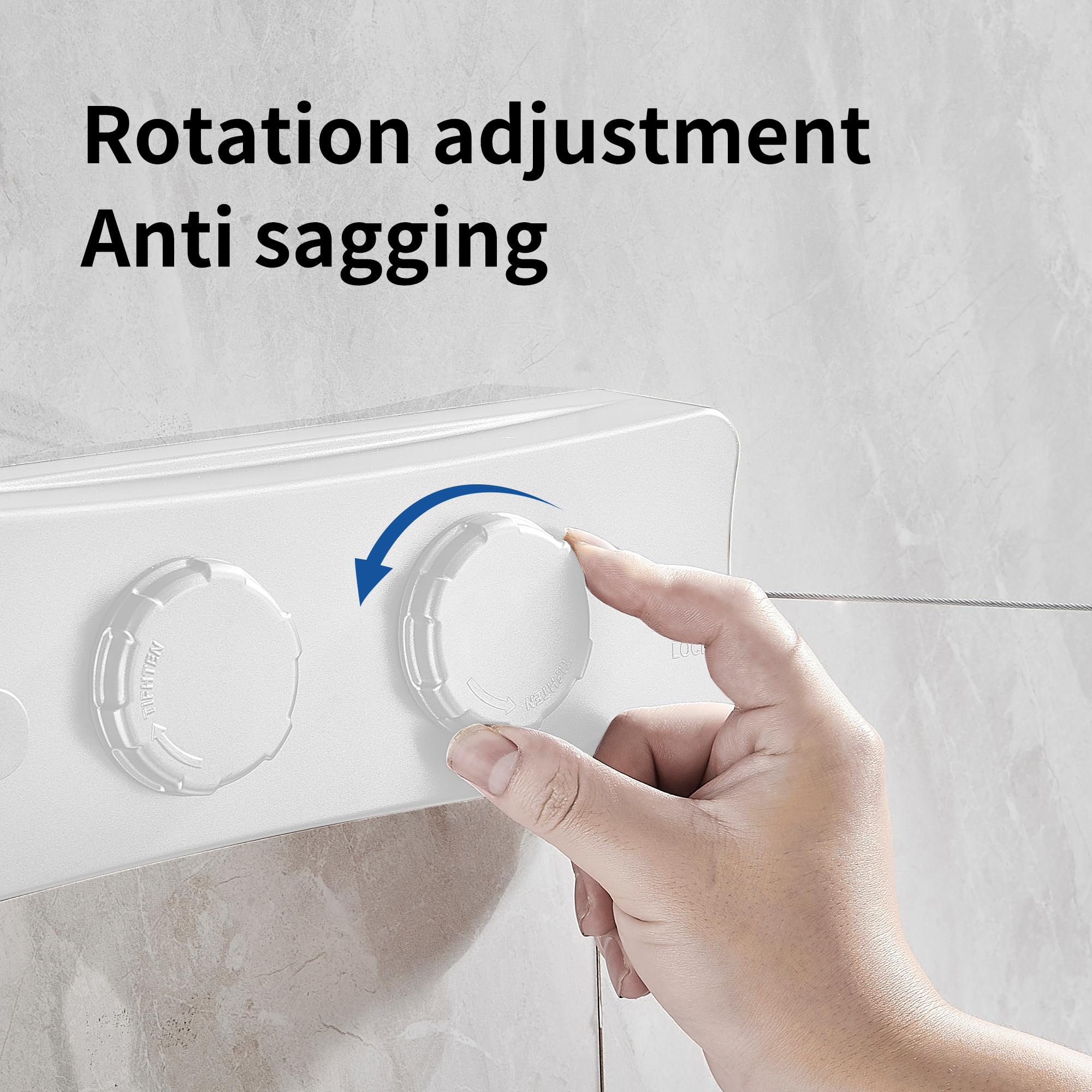 Joom Retractable Clothesline Heavy Duty Clothes Drying Laundry Line Wall Mounted Easy Hanging Clothes Drying Laundry Line Retrac