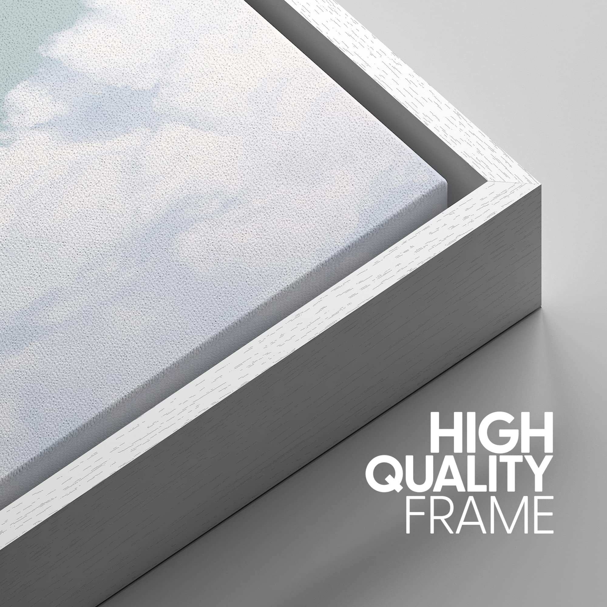 Signwin Framed Canvas Print Wall Art Phases Of The Moon In Pastel Clouds Astronomy & Space Nature Photography Modern Art Rustic