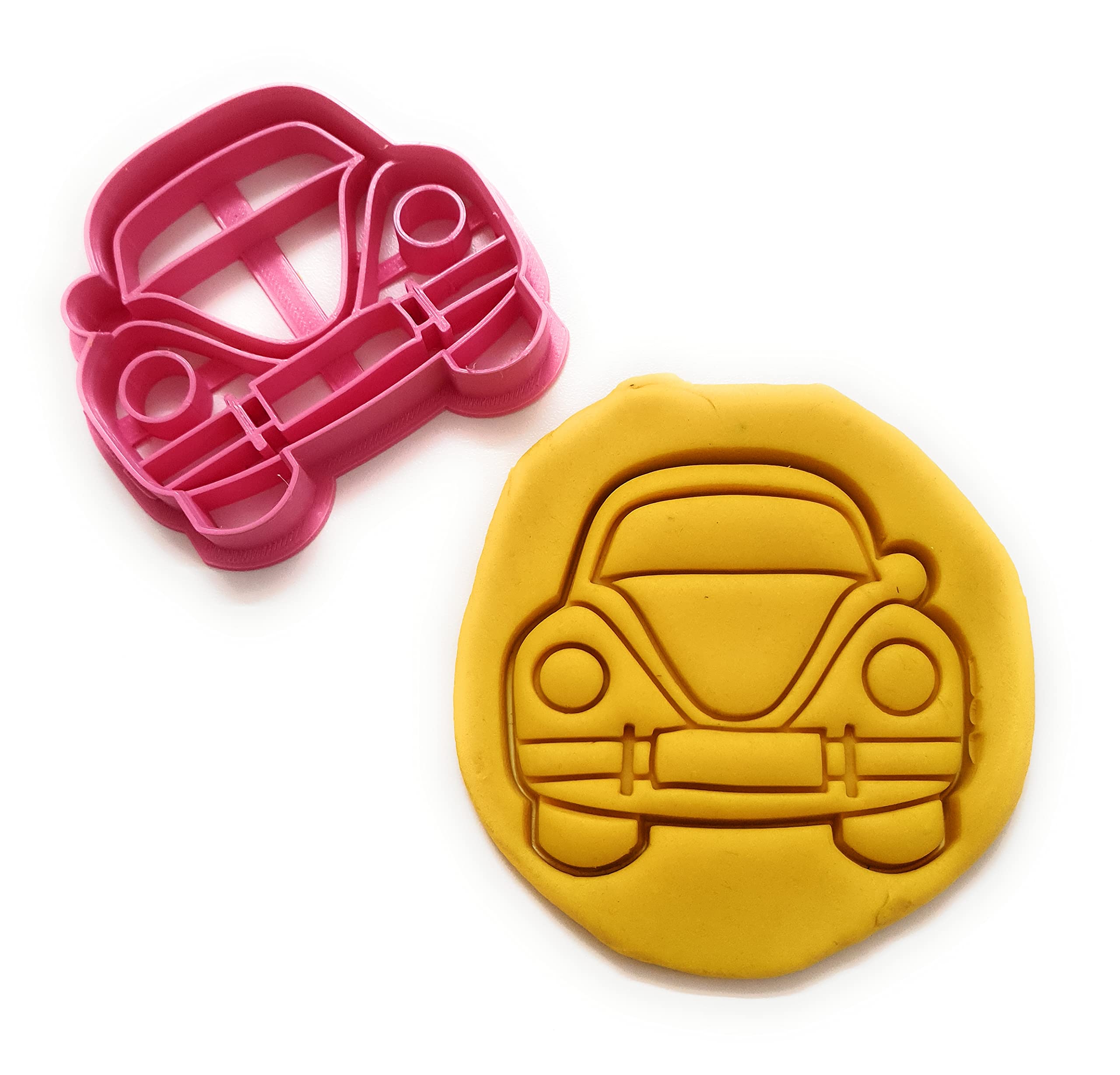 T3D Cookie Cutters Car Vw Front Cookie Cutter, Suitable For Cakes Biscuit And Fondant Cookie Mold For Homemade Treats, 3.50''X3.